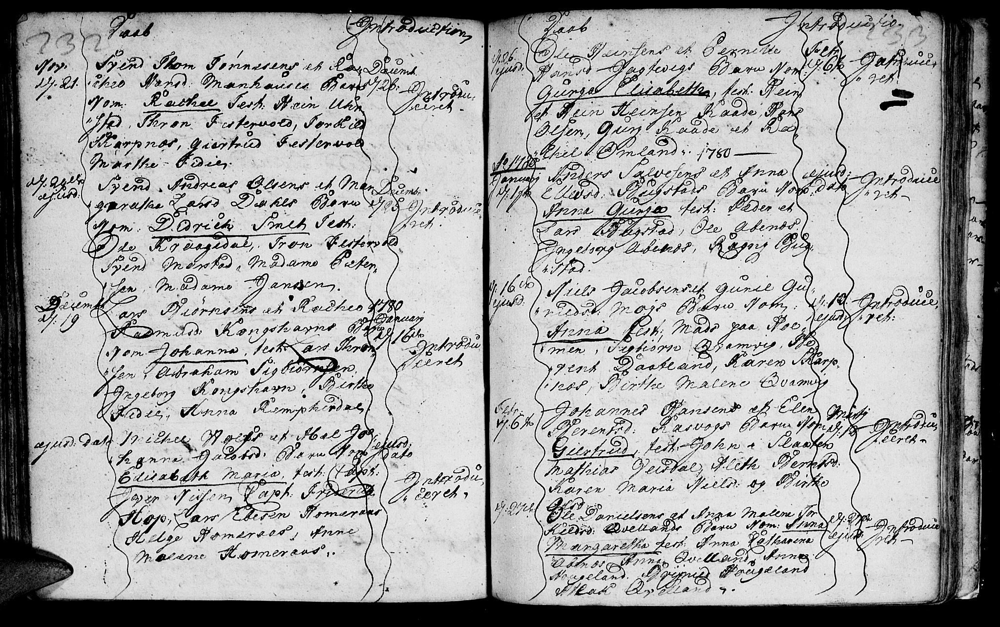 Flekkefjord sokneprestkontor, AV/SAK-1111-0012/F/Fa/Fab/L0001: Ministerialbok nr. A 1, 1750-1780, s. 232-233