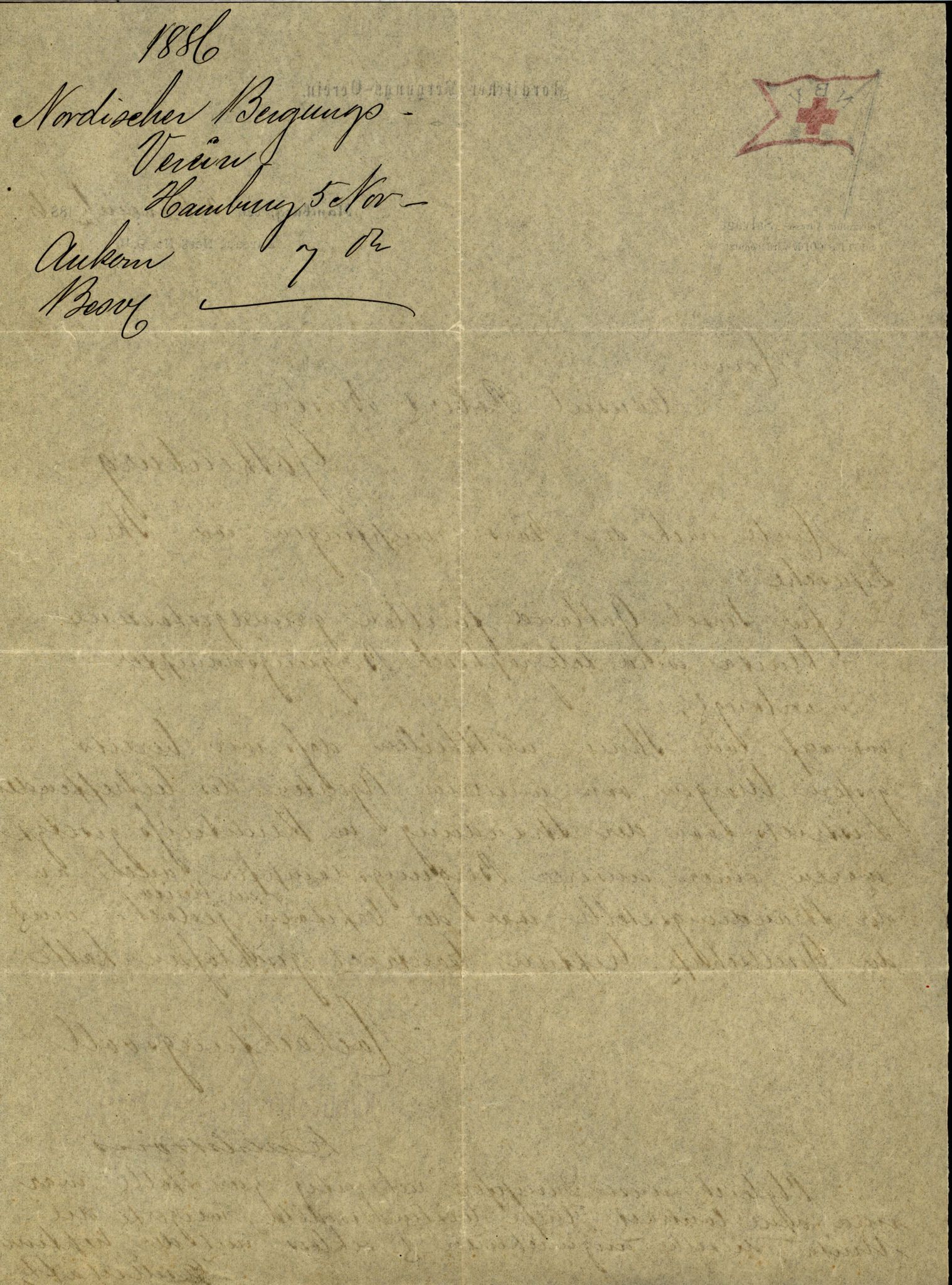Pa 63 - Østlandske skibsassuranceforening, VEMU/A-1079/G/Ga/L0019/0004: Havaridokumenter / Unita, L'Union, Lympha, Medbør, Kommandør, Svend Foyn, 1886, s. 16