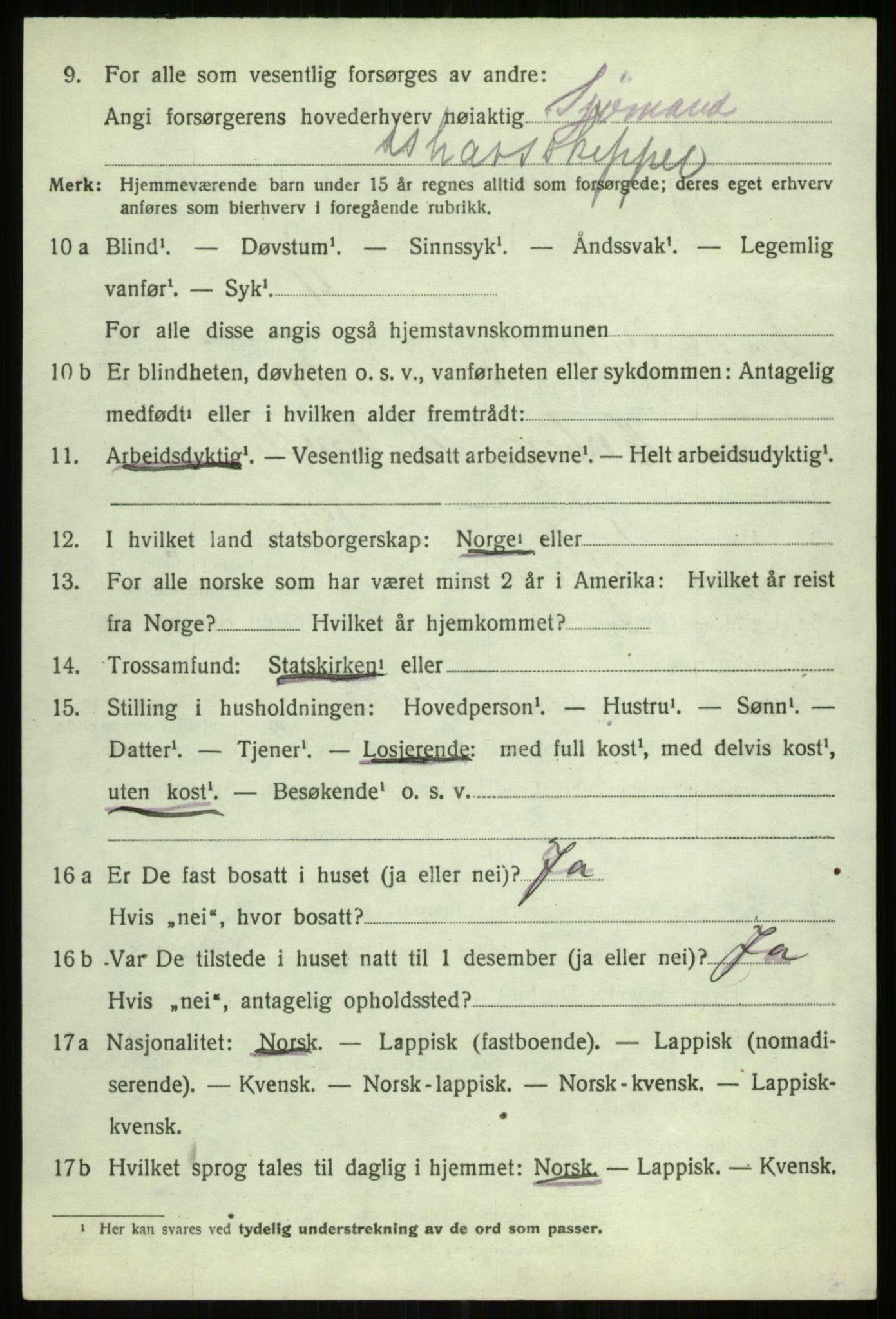 SATØ, Folketelling 1920 for 1934 Tromsøysund herred, 1920, s. 3349