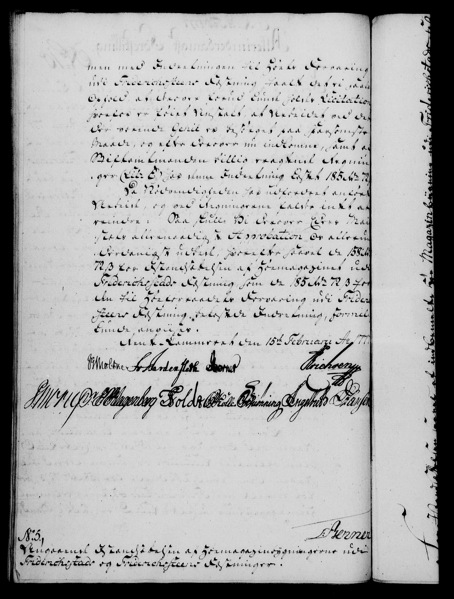 Rentekammeret, Kammerkanselliet, RA/EA-3111/G/Gf/Gfa/L0059: Norsk relasjons- og resolusjonsprotokoll (merket RK 52.59), 1777, s. 66
