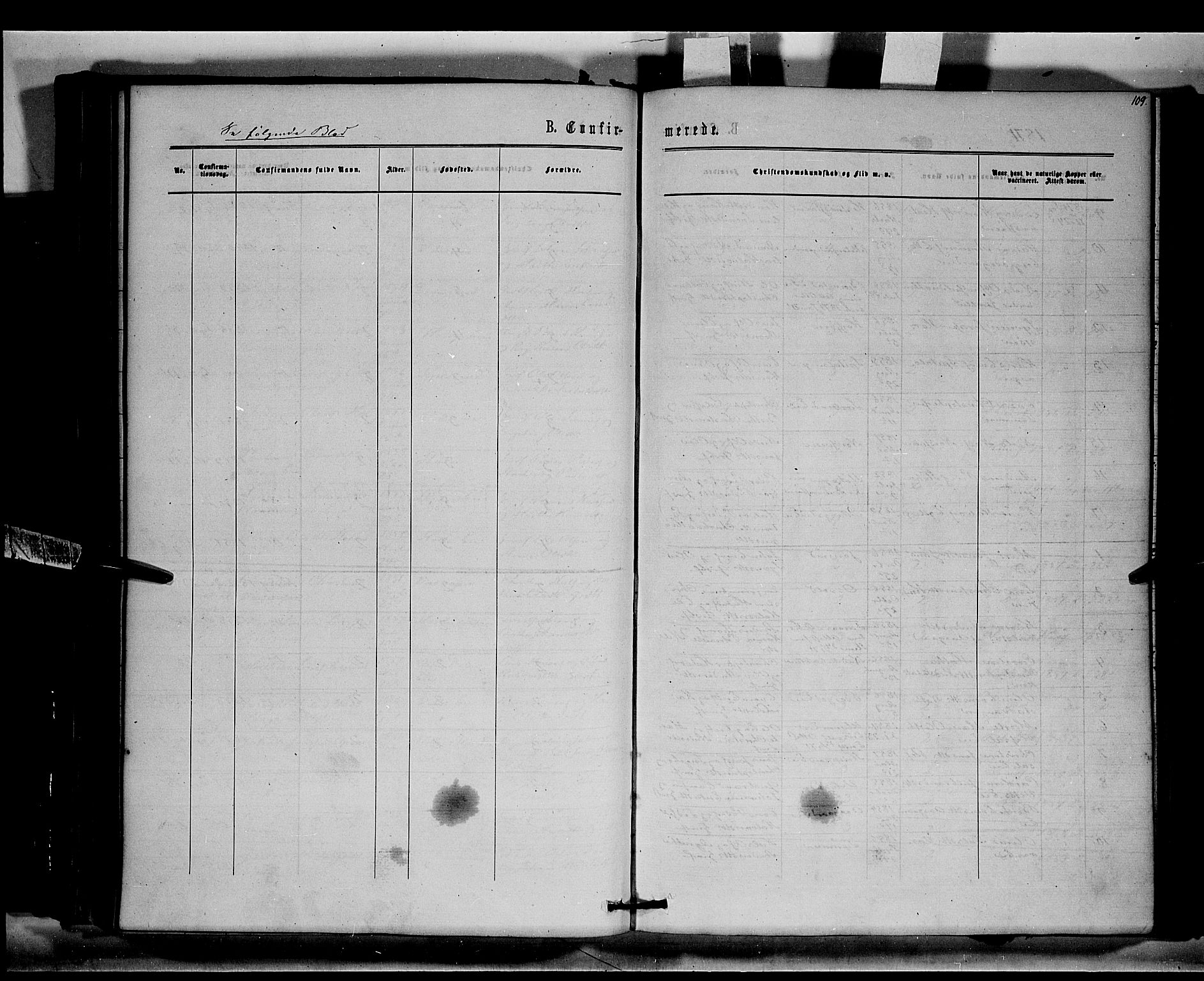 Stange prestekontor, SAH/PREST-002/K/L0014: Ministerialbok nr. 14, 1862-1879, s. 109
