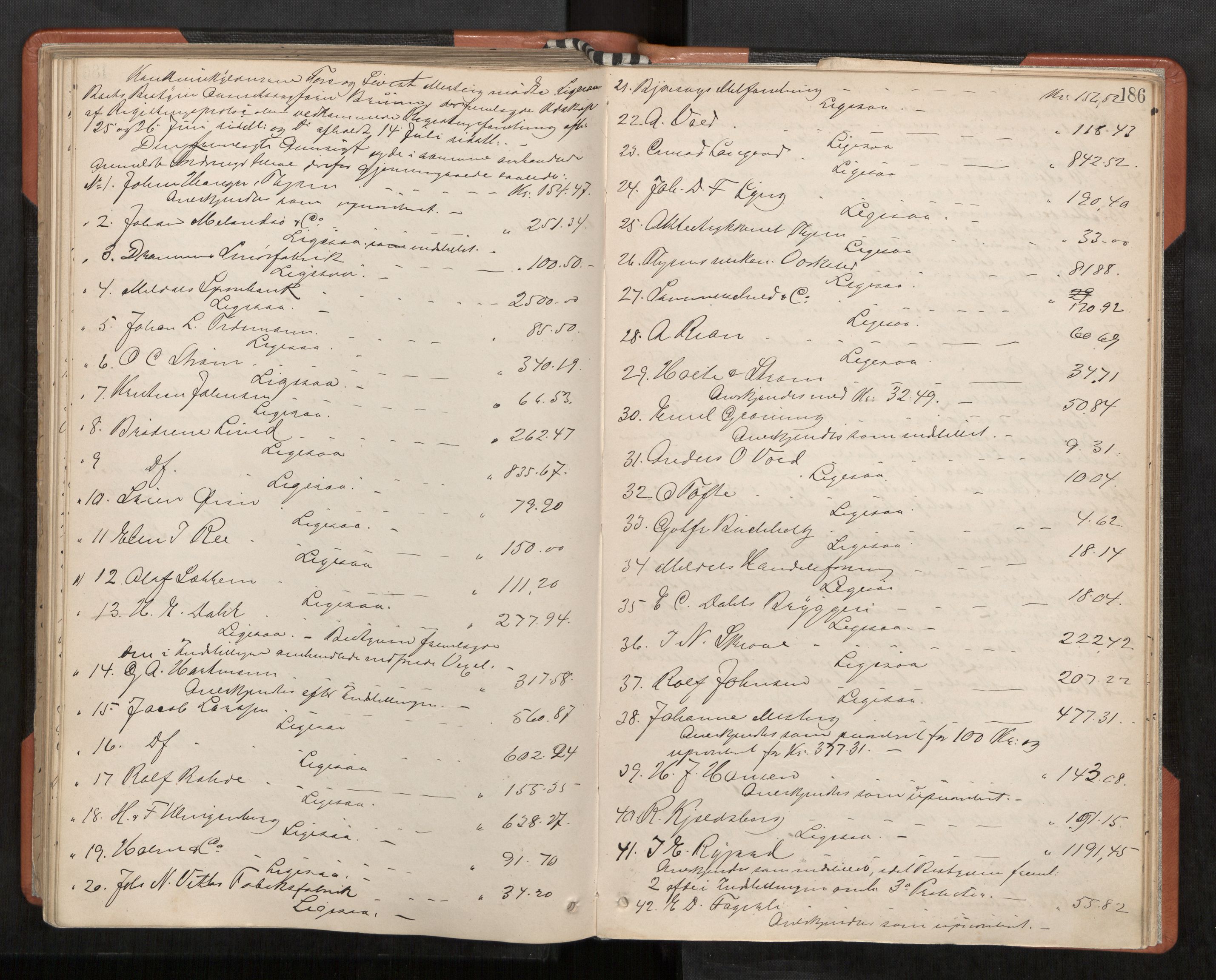 Orkdal sorenskriveri, AV/SAT-A-4169/1/3/3B/L0009: Skiftebehandlingsprotokoll, 1888-1902, s. 186