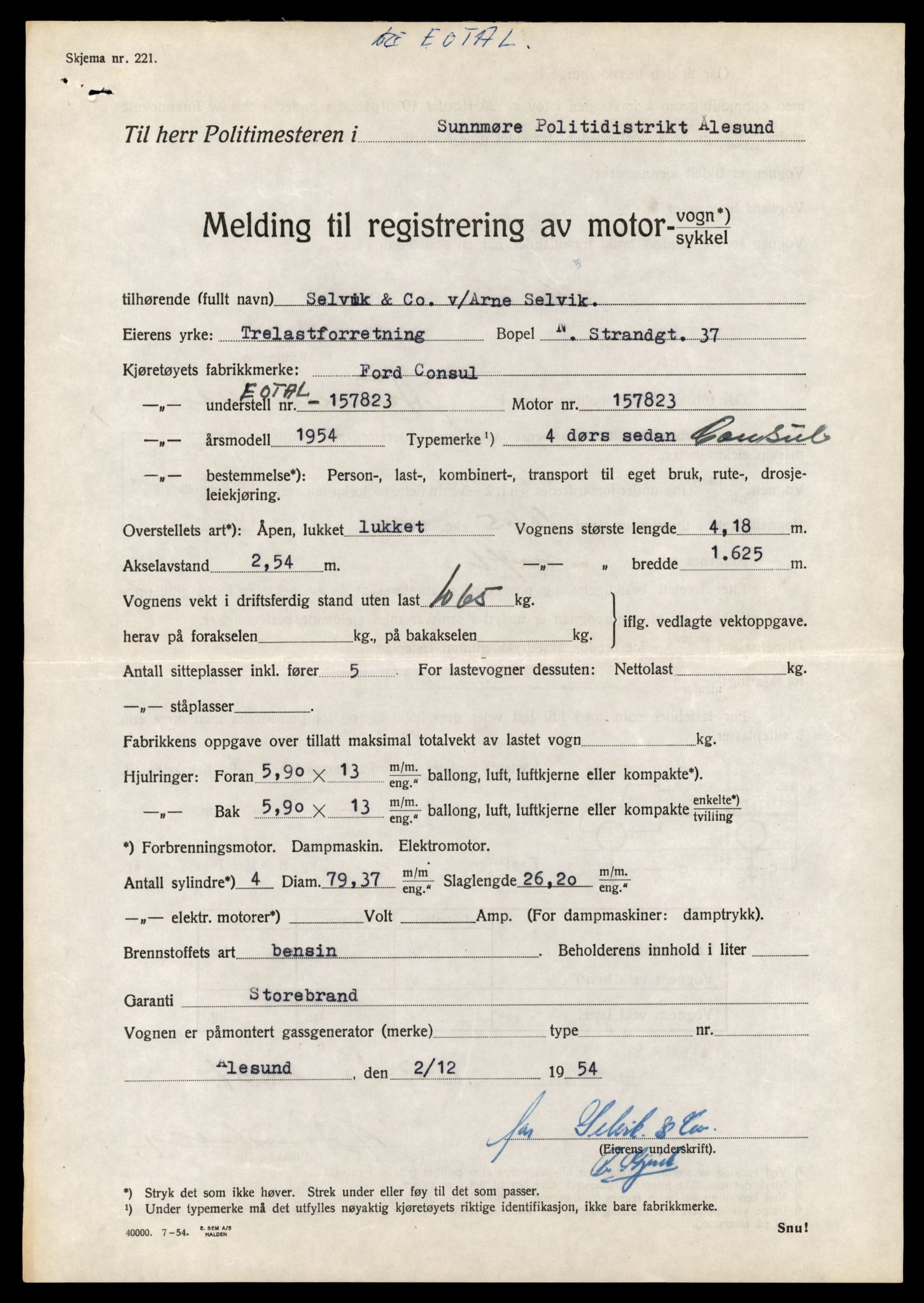 Møre og Romsdal vegkontor - Ålesund trafikkstasjon, AV/SAT-A-4099/F/Fe/L0042: Registreringskort for kjøretøy T 13906 - T 14079, 1927-1998, s. 1685
