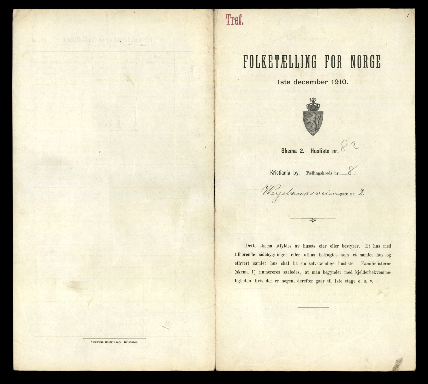 RA, Folketelling 1910 for 0301 Kristiania kjøpstad, 1910, s. 122799