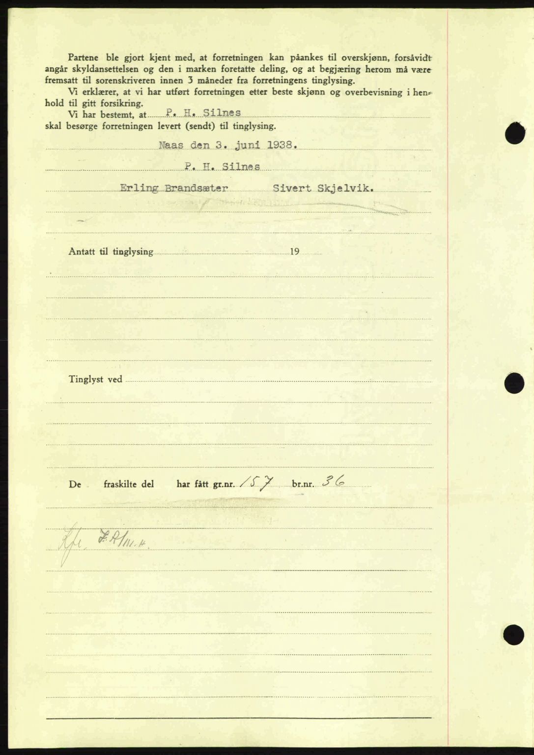 Nordmøre sorenskriveri, AV/SAT-A-4132/1/2/2Ca: Pantebok nr. A98, 1944-1944, Dagboknr: 1311/1944
