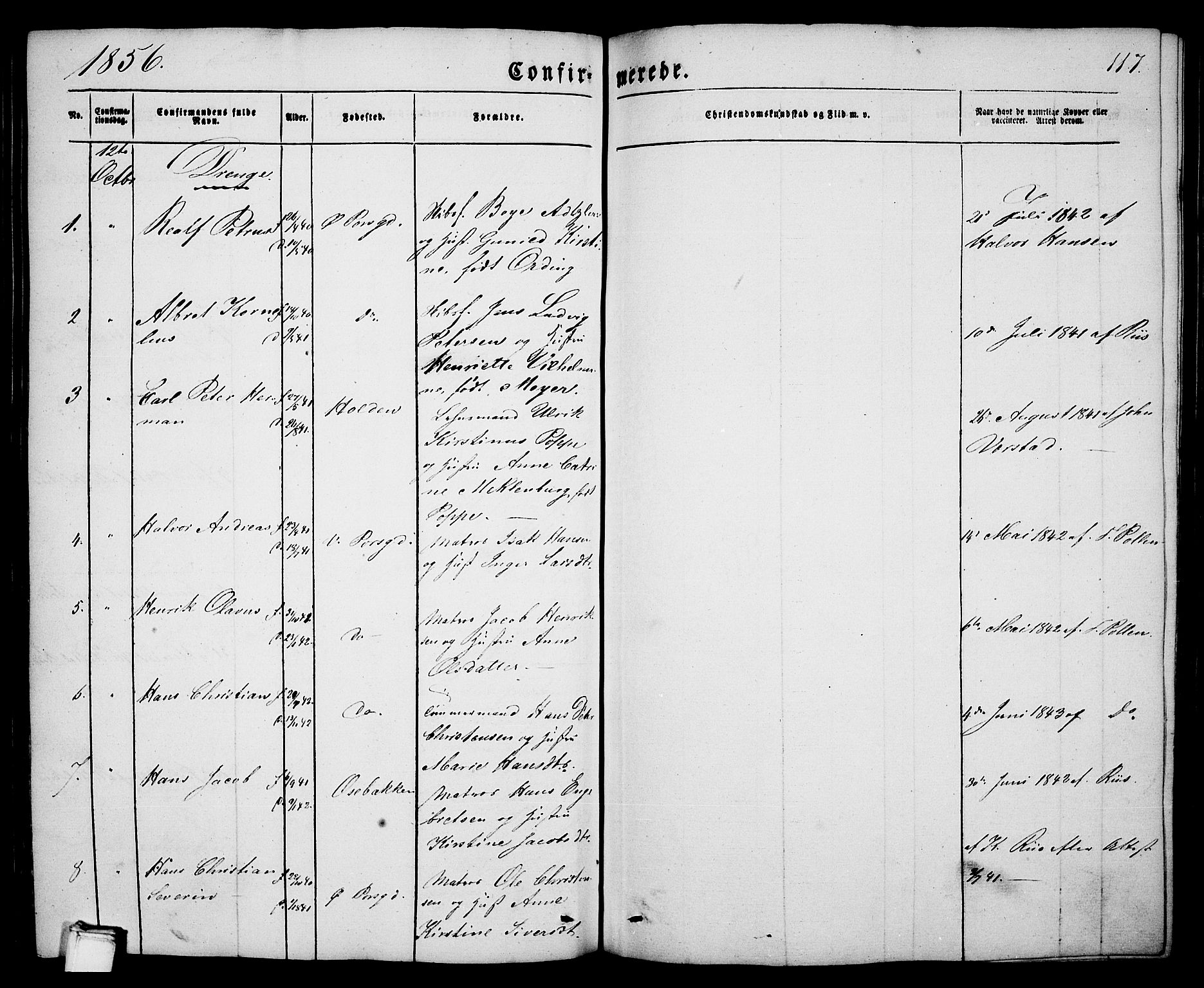 Porsgrunn kirkebøker , AV/SAKO-A-104/G/Ga/L0002: Klokkerbok nr. I 2, 1847-1877, s. 117