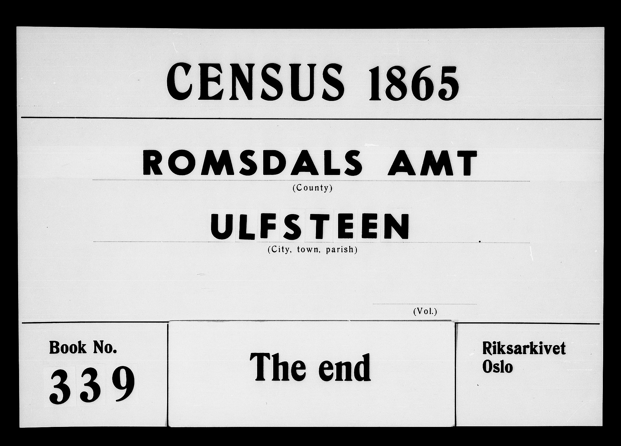 RA, Folketelling 1865 for 1516P Ulstein prestegjeld, 1865, s. 116