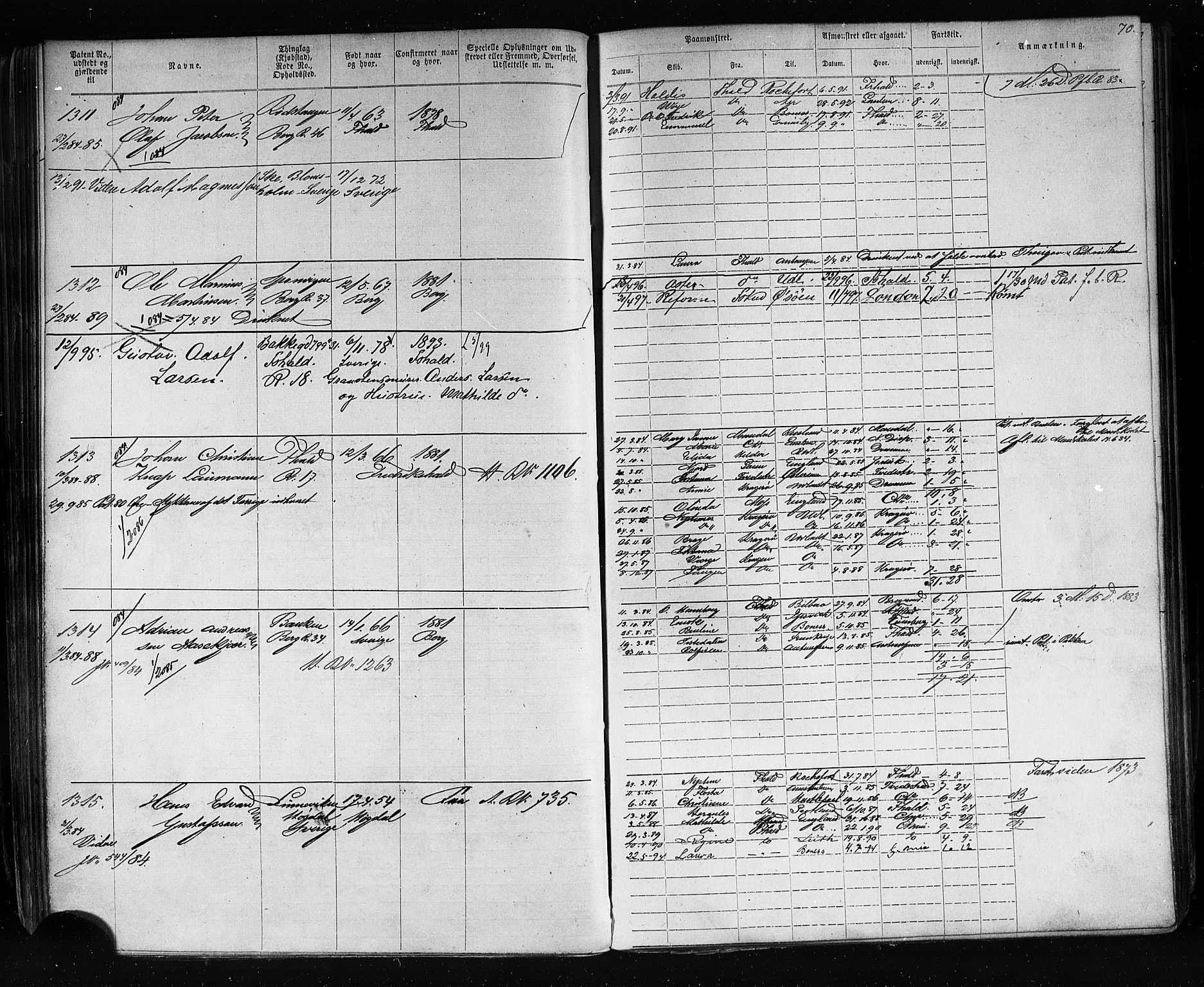 Halden mønstringskontor, AV/SAO-A-10569a/F/Fc/Fca/L0005: Annotasjonsrulle, 1875-1910, s. 73