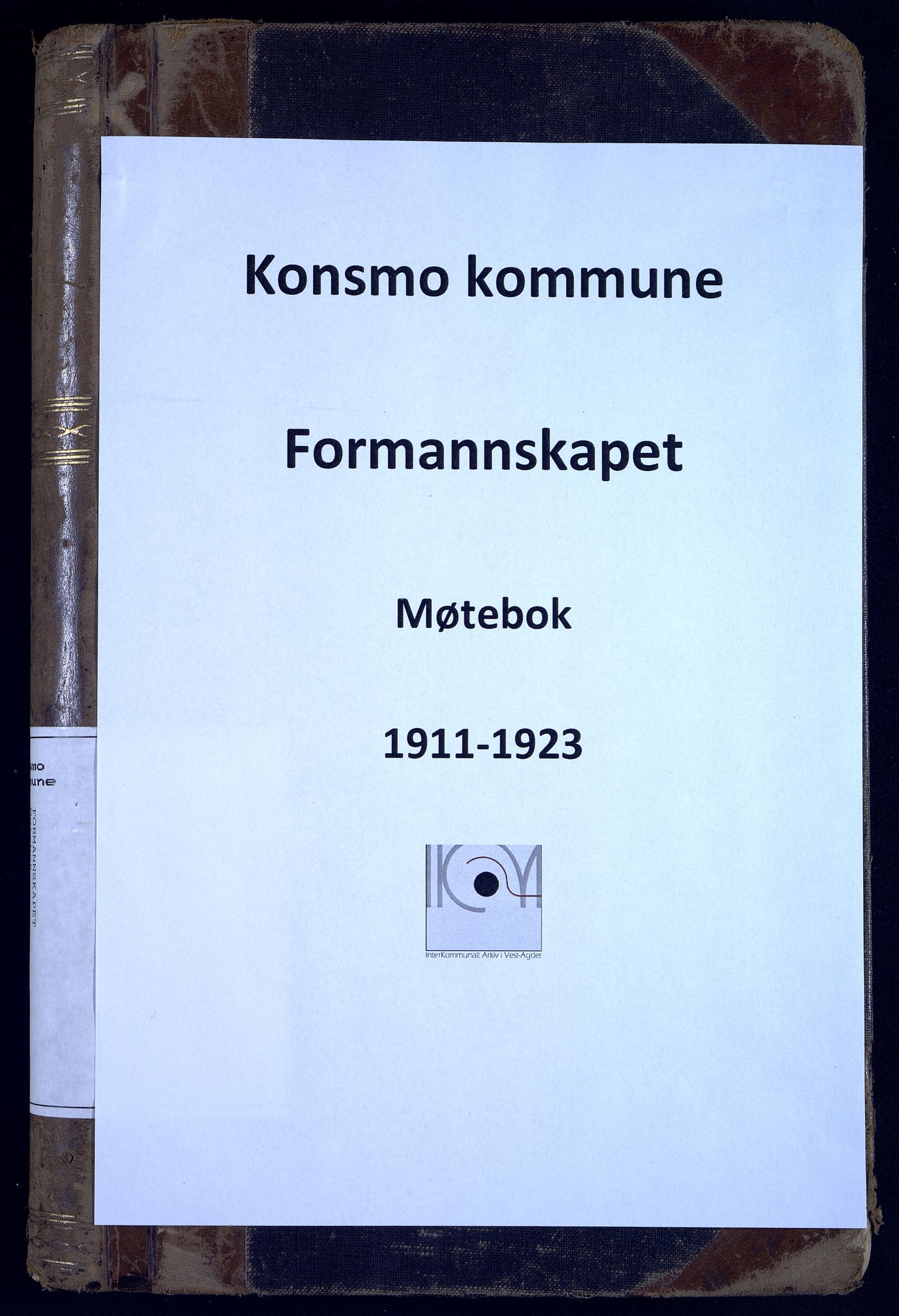 Konsmo kommune - Formannskapet, ARKSOR/1027KO120/A/L0001: Møtebok (d), 1911-1923