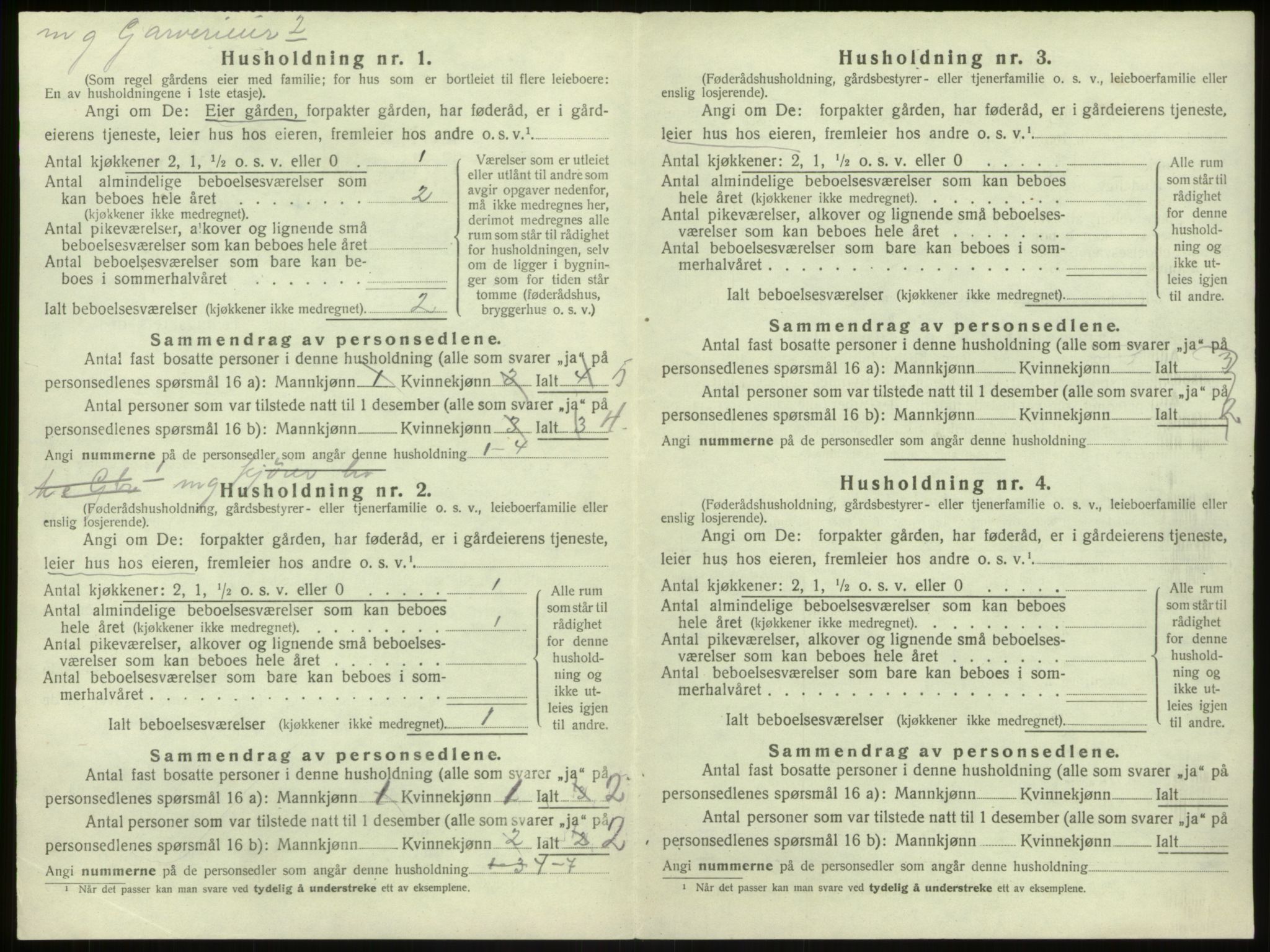 SAB, Folketelling 1920 for 1254 Hamre herred, 1920, s. 892