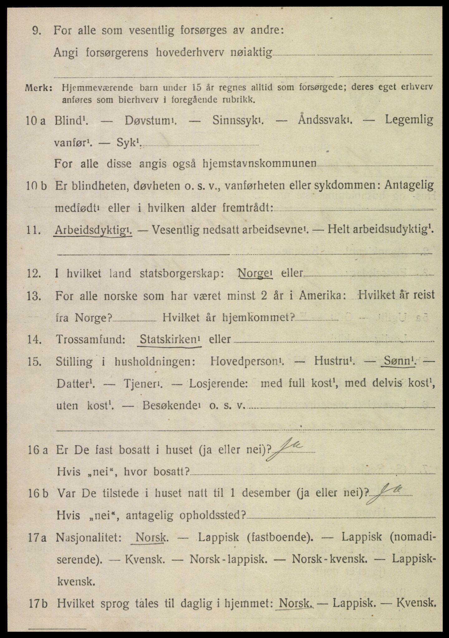SAT, Folketelling 1920 for 1735 Kvam herred, 1920, s. 812