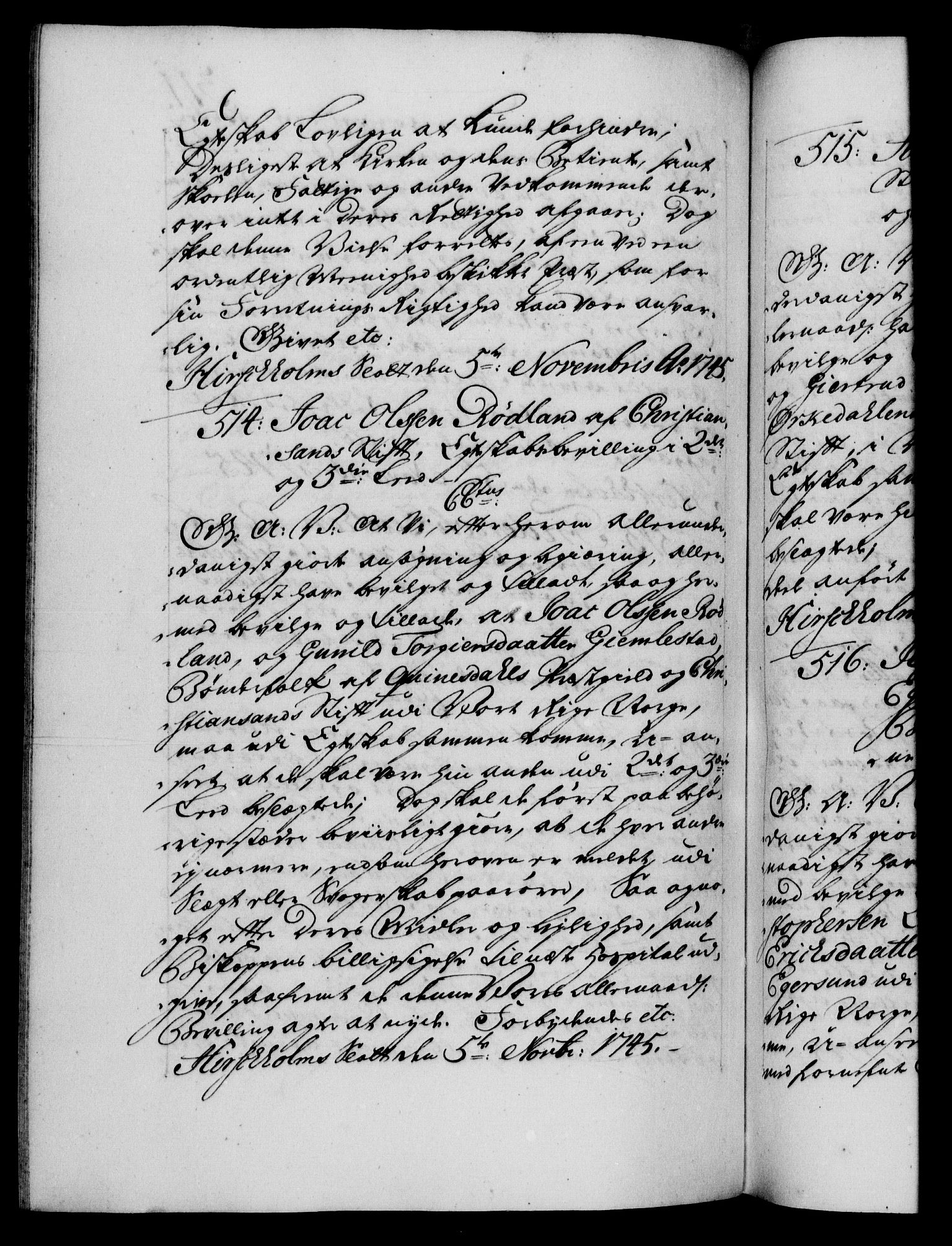 Danske Kanselli 1572-1799, RA/EA-3023/F/Fc/Fca/Fcaa/L0034: Norske registre, 1745-1746, s. 311b