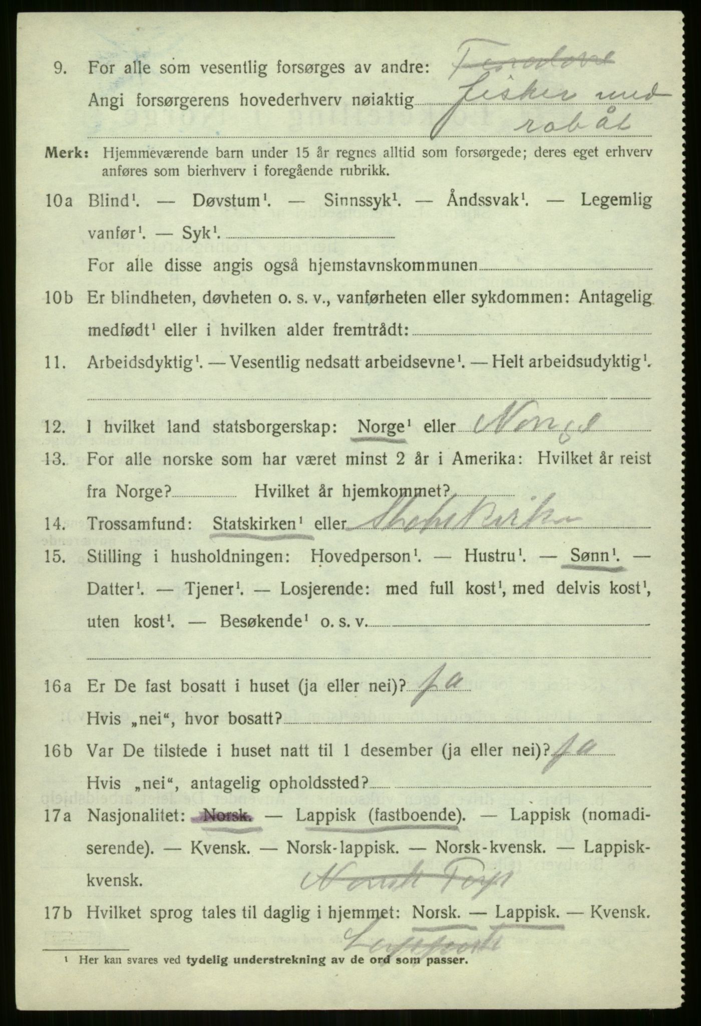 SATØ, Folketelling 1920 for 1938 Lyngen herred, 1920, s. 4062