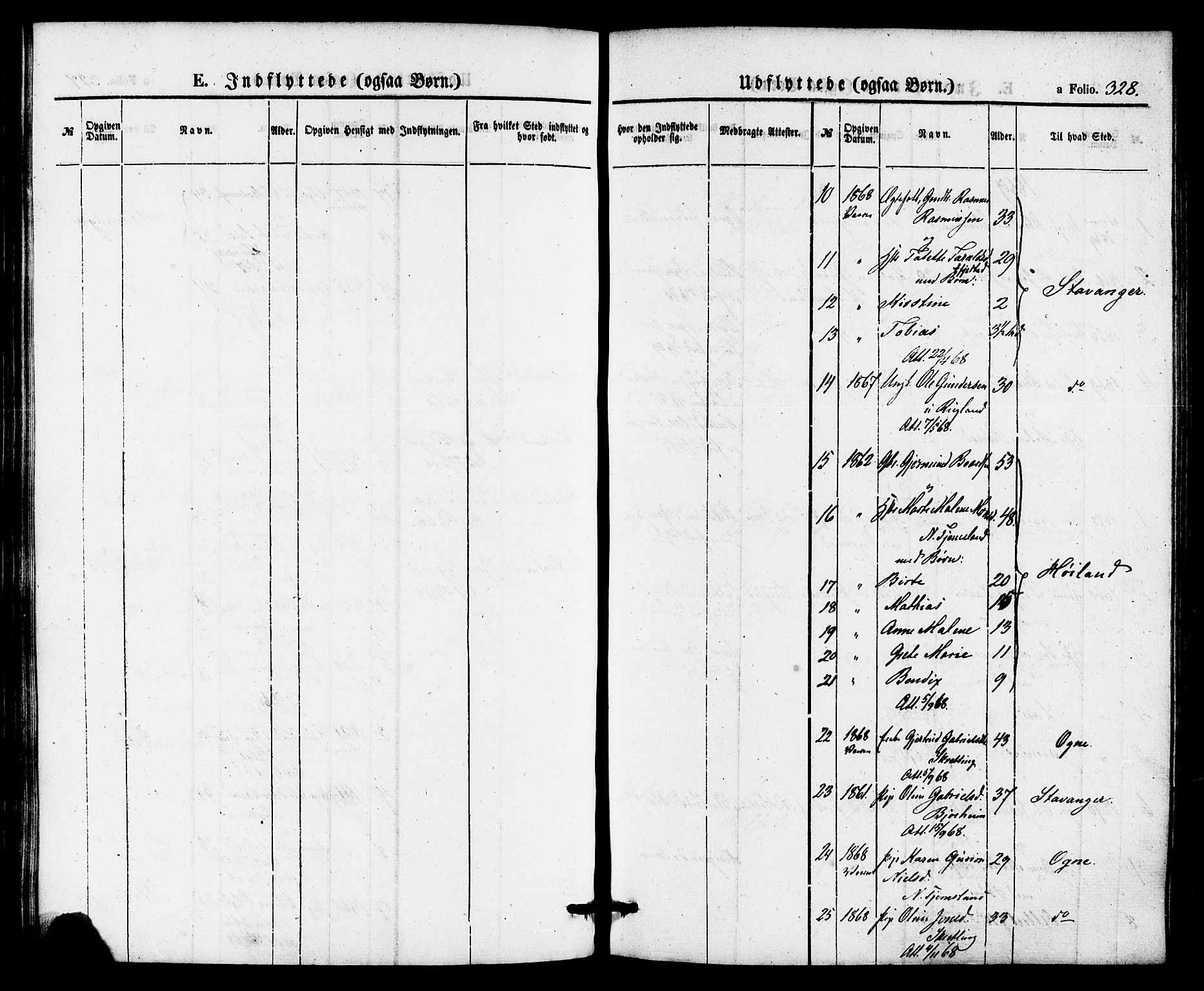 Hå sokneprestkontor, AV/SAST-A-101801/001/30BA/L0009: Ministerialbok nr. A 8, 1855-1878, s. 328