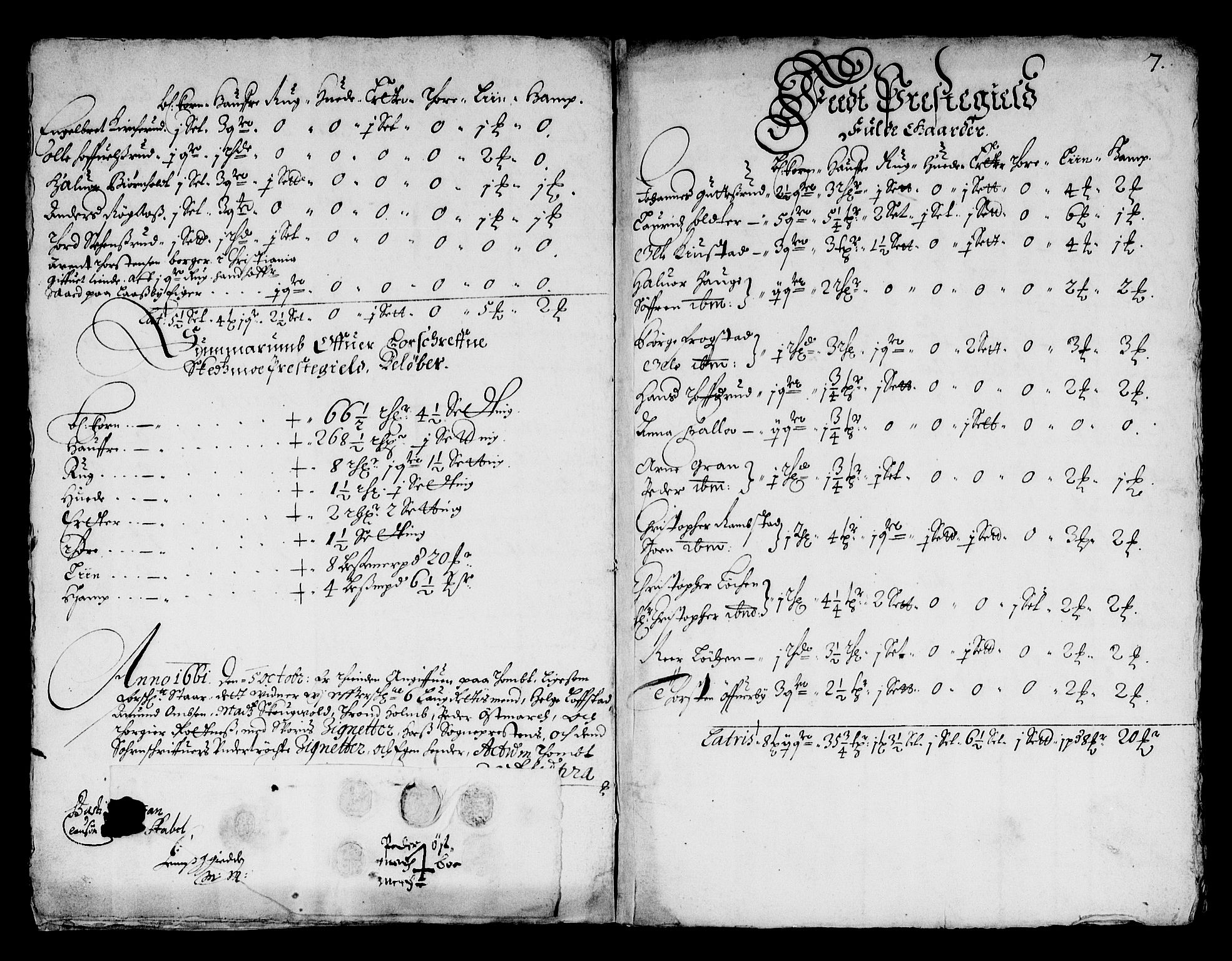 Rentekammeret inntil 1814, Reviderte regnskaper, Stiftamtstueregnskaper, Landkommissariatet på Akershus og Akershus stiftamt, AV/RA-EA-5869/R/Ra/L0003: Landkommissariatet på Akershus, 1661