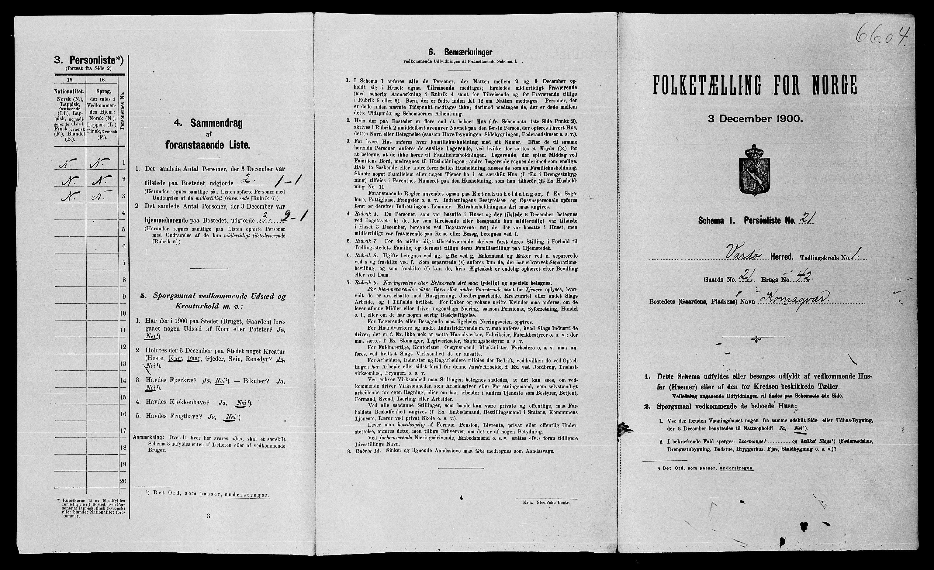 SATØ, Folketelling 1900 for 2028 Vardø herred, 1900, s. 76