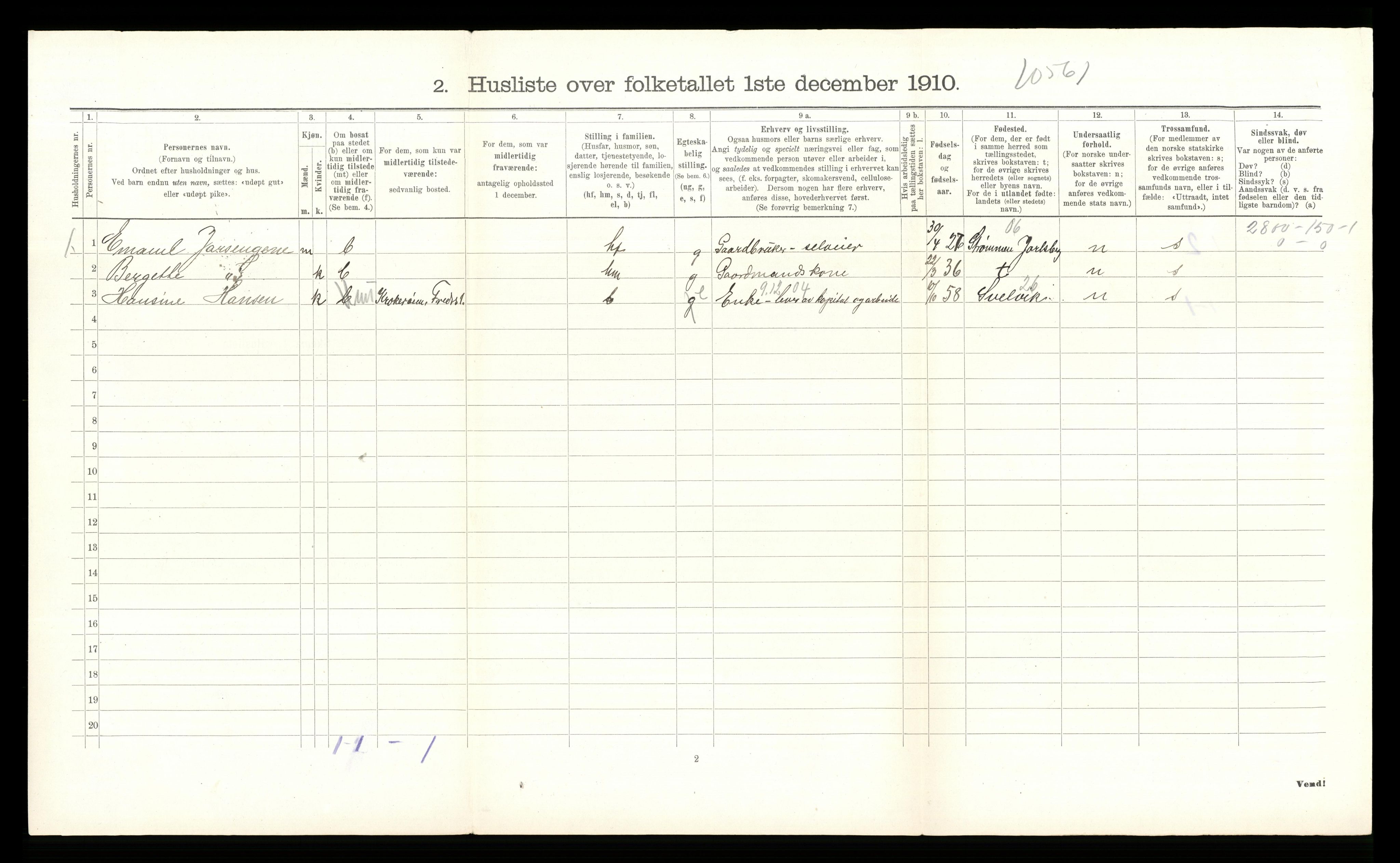 RA, Folketelling 1910 for 0628 Hurum herred, 1910, s. 983