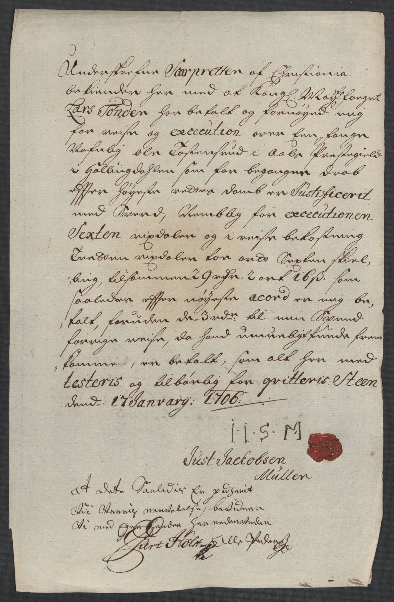 Rentekammeret inntil 1814, Reviderte regnskaper, Fogderegnskap, AV/RA-EA-4092/R22/L1464: Fogderegnskap Ringerike, Hallingdal og Buskerud, 1705, s. 248