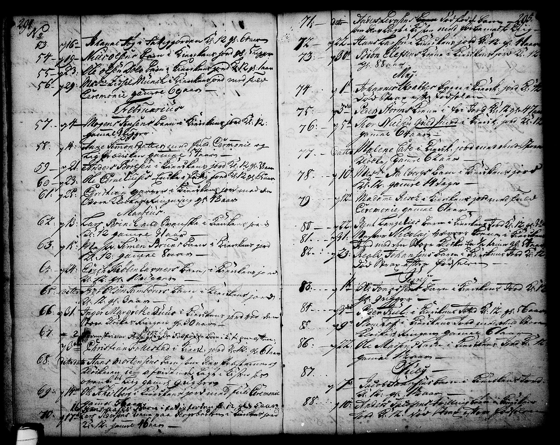 Skien kirkebøker, AV/SAKO-A-302/F/Fa/L0003: Ministerialbok nr. 3, 1755-1791, s. 294-295