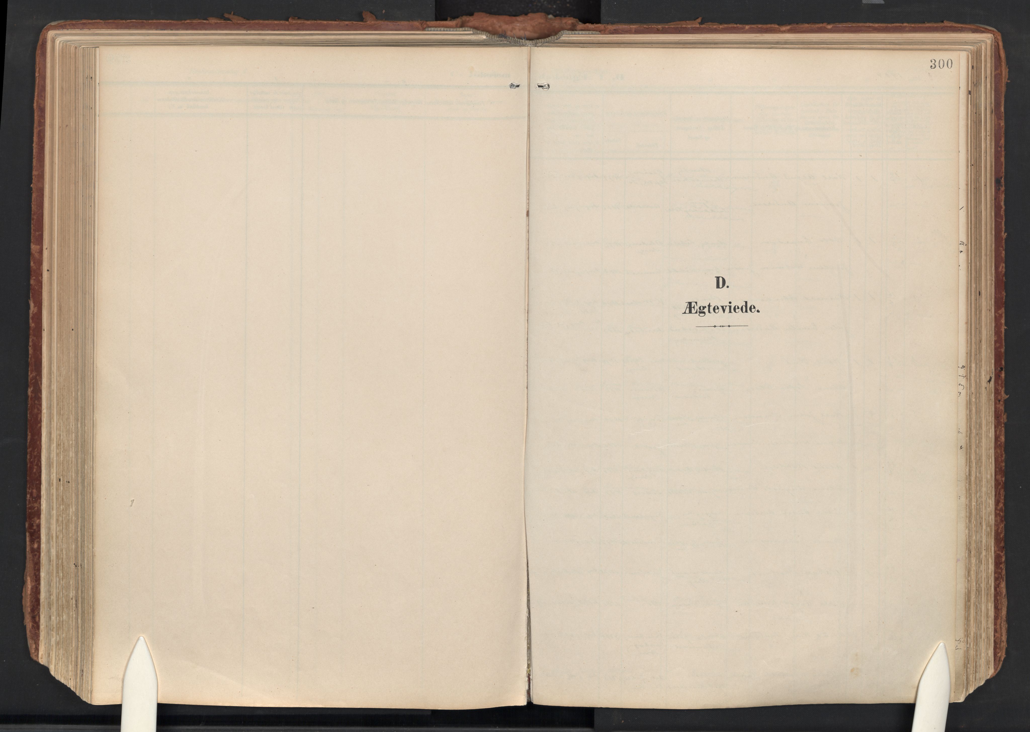 Idd prestekontor Kirkebøker, SAO/A-10911/F/Fc/L0007: Ministerialbok nr. III 7, 1904-1925, s. 300