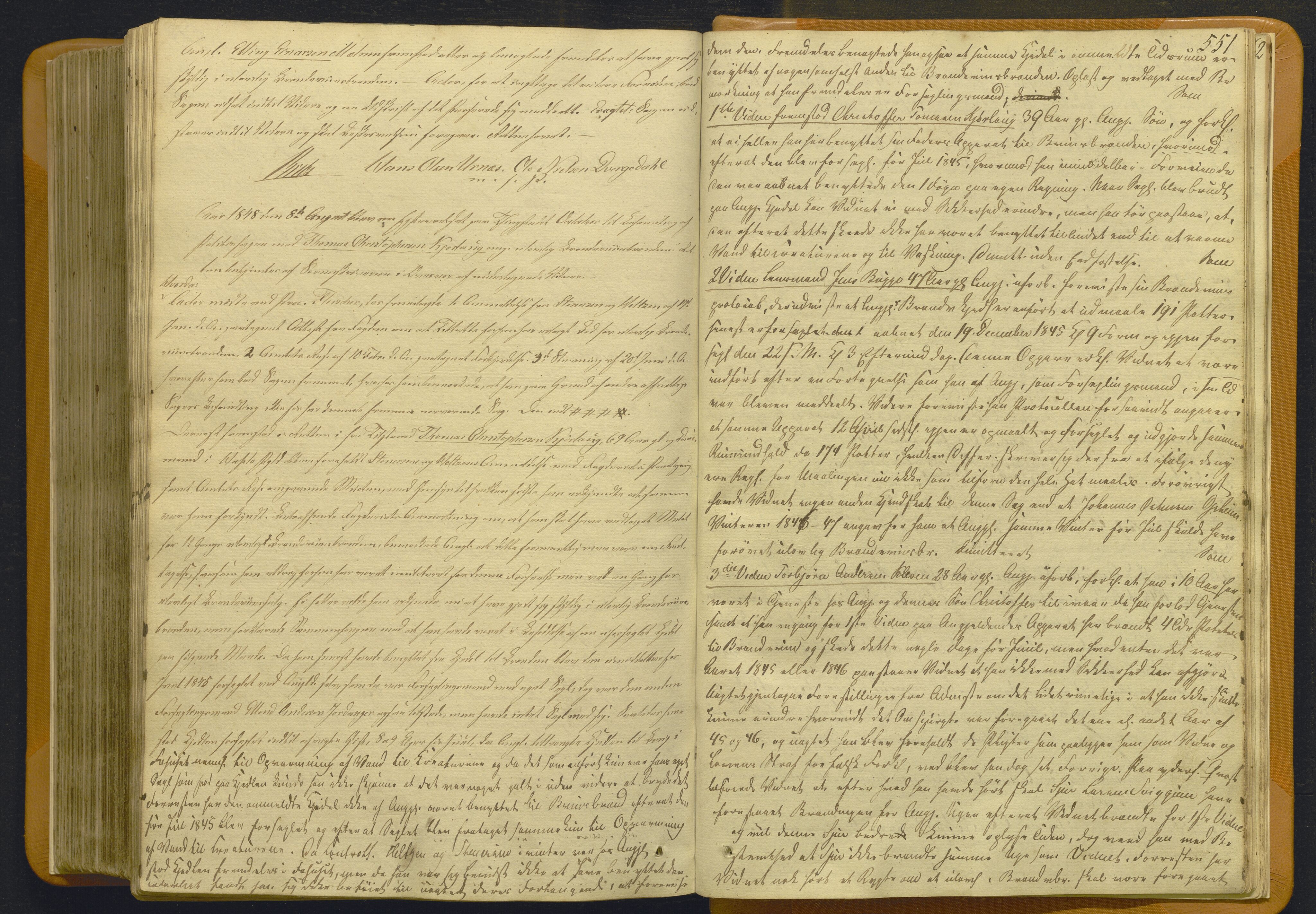 Indre Sogn tingrett, AV/SAB-A-3301/1/F/Fb/Fbc/L0007: Offentlege saker, Ba 7, 1843-1849, s. 550b-551a