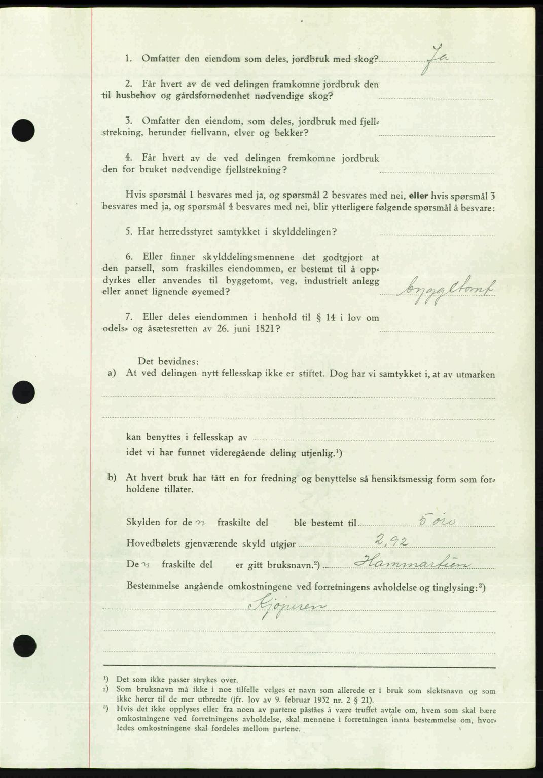 Romsdal sorenskriveri, AV/SAT-A-4149/1/2/2C: Pantebok nr. A26, 1948-1948, Dagboknr: 951/1948