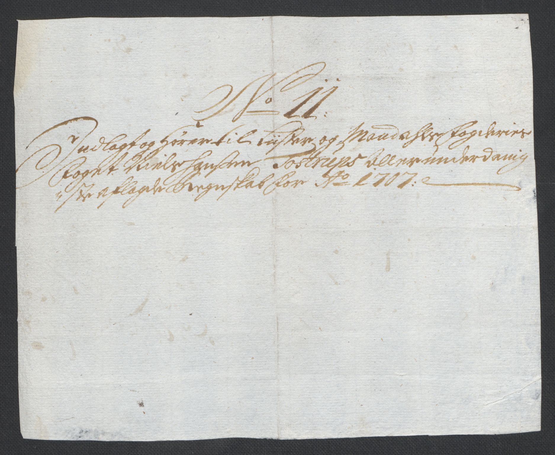 Rentekammeret inntil 1814, Reviderte regnskaper, Fogderegnskap, RA/EA-4092/R43/L2551: Fogderegnskap Lista og Mandal, 1705-1709, s. 466