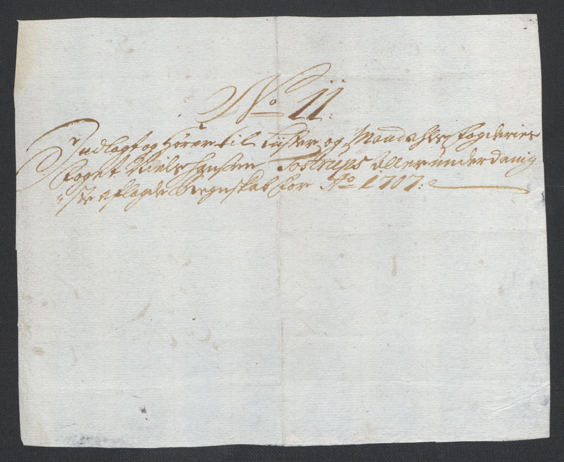 Rentekammeret inntil 1814, Reviderte regnskaper, Fogderegnskap, AV/RA-EA-4092/R43/L2551: Fogderegnskap Lista og Mandal, 1705-1709, s. 466