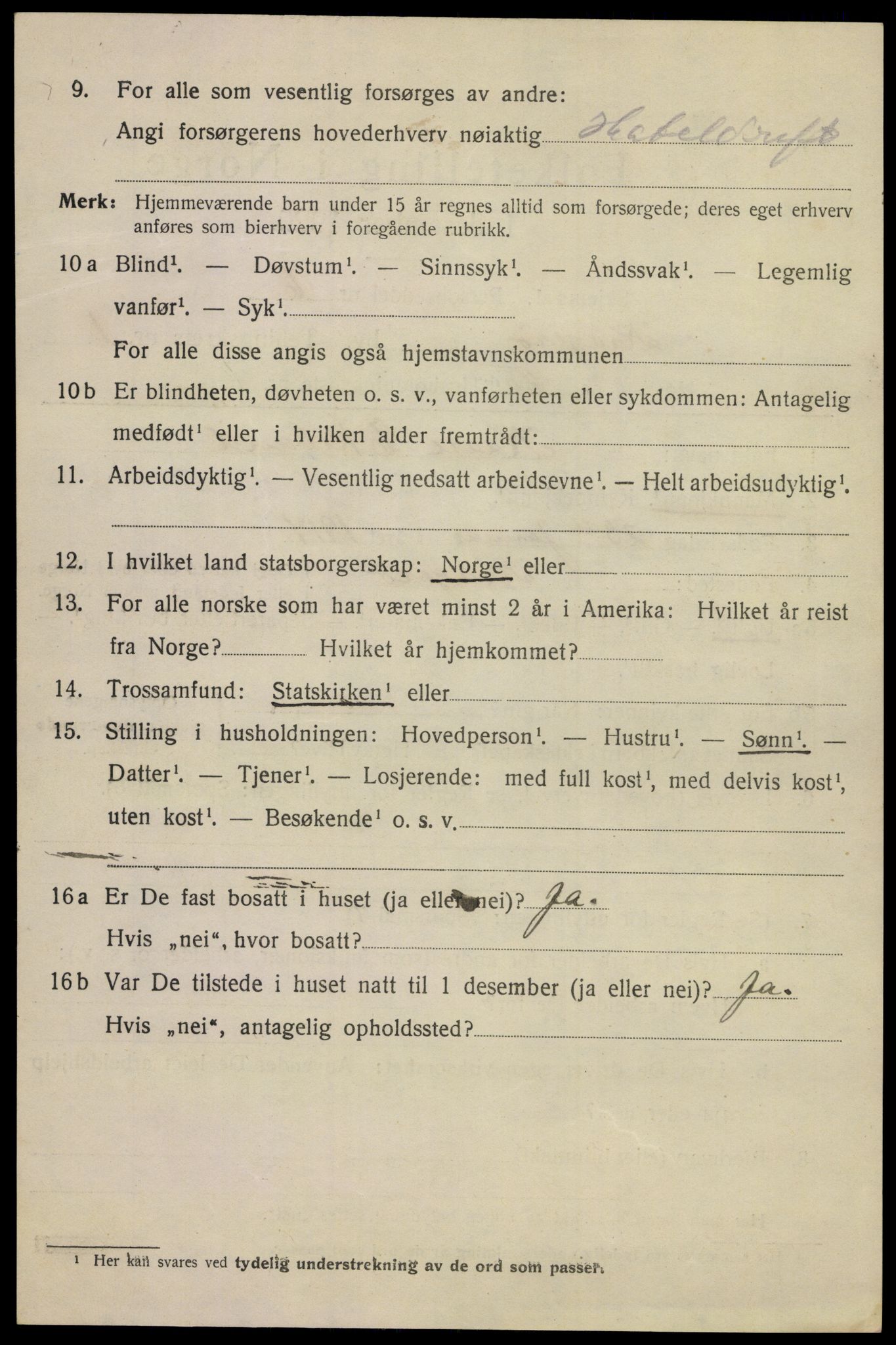 SAKO, Folketelling 1920 for 0801 Kragerø kjøpstad, 1920, s. 4976