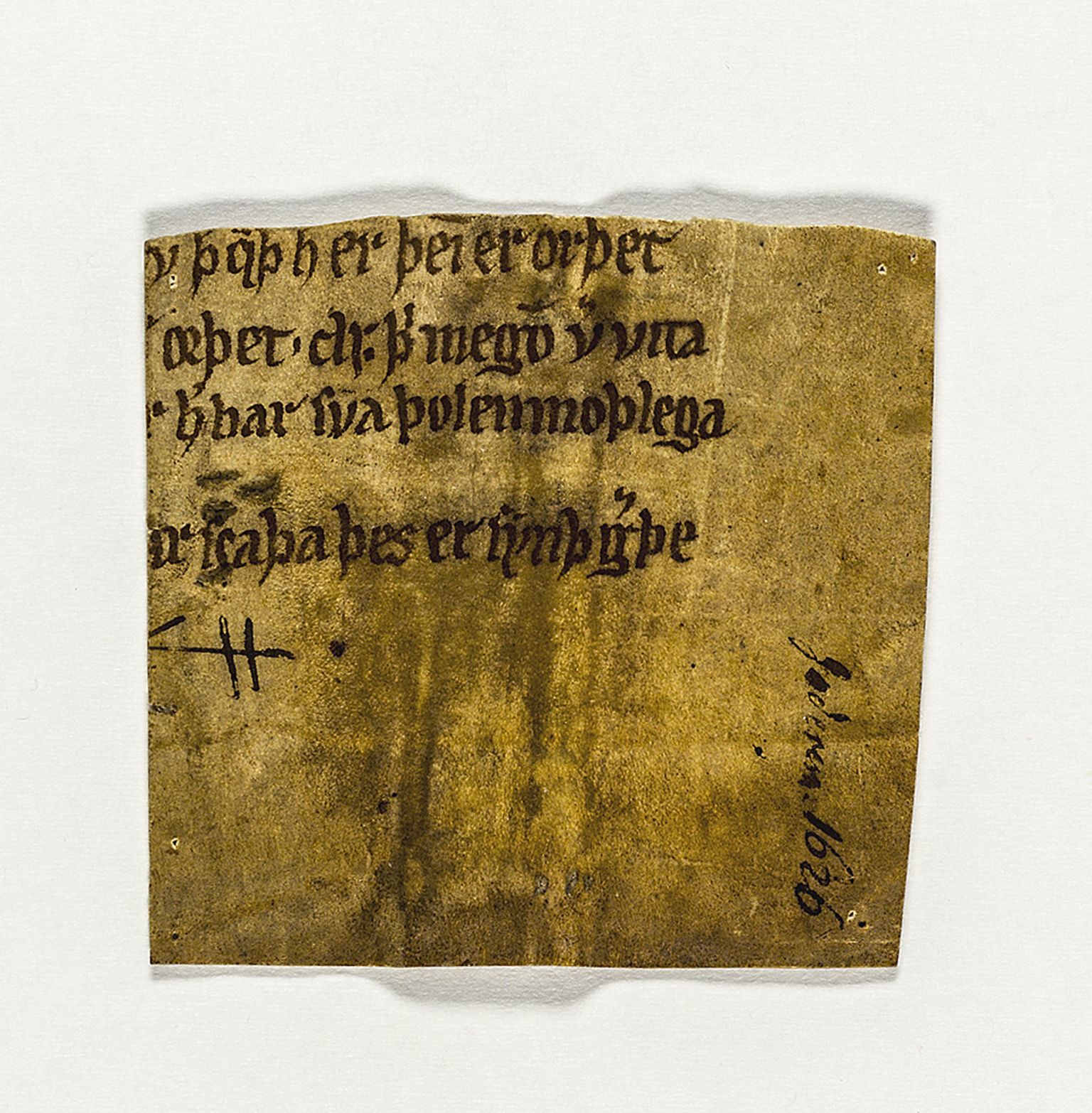 Riksarkivets diplomsamling, AV/RA-EA-5965/F26/L0006: Norrøne membranfragmenter bestand 67-87, 1100-1536, s. 73