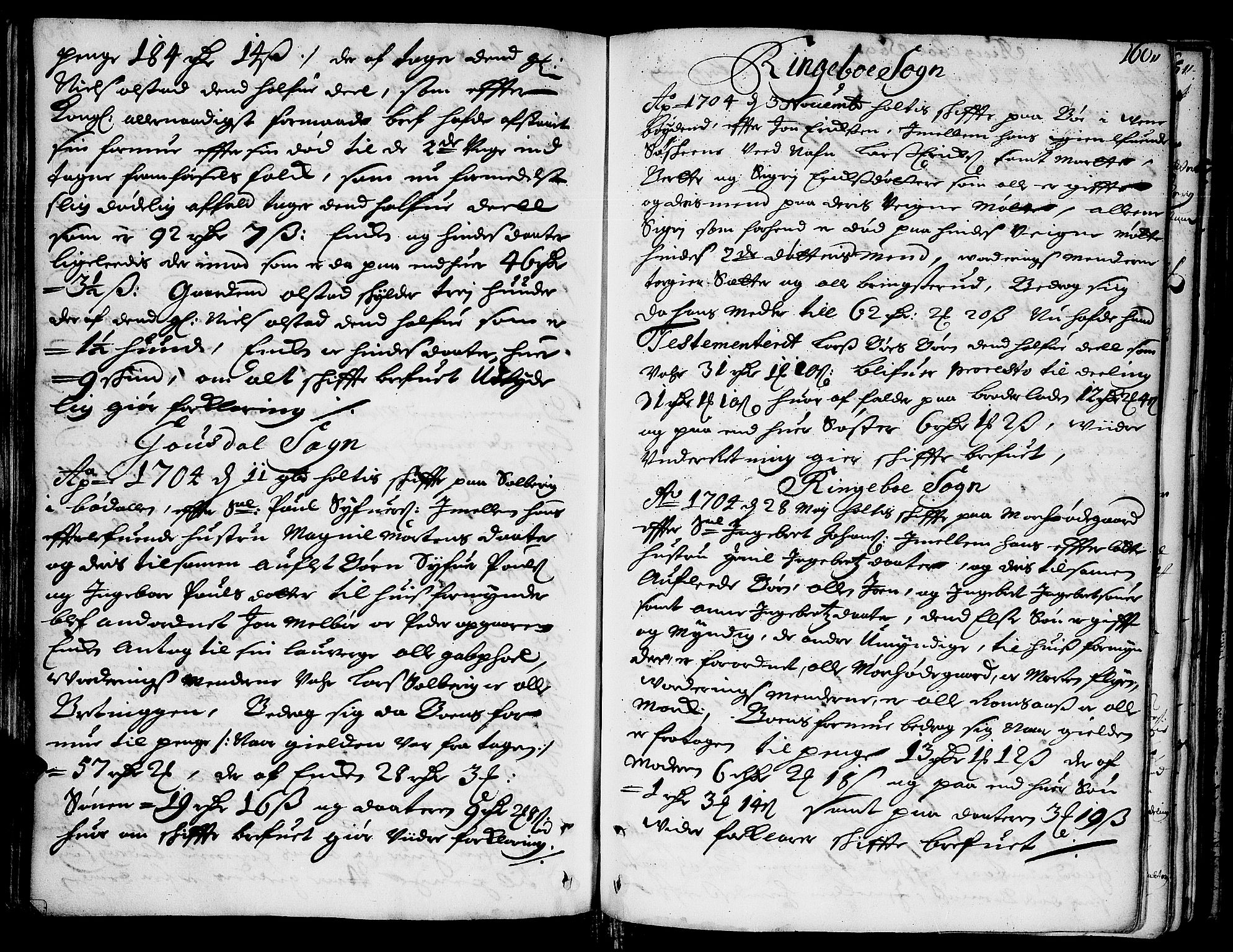 Sorenskriverier i Gudbrandsdalen, SAH/TING-036/J/Ja/Jab/L0001: Skifteprotokoll - Sør-Gudbrandsdal, 1682-1721, s. 159b-160a