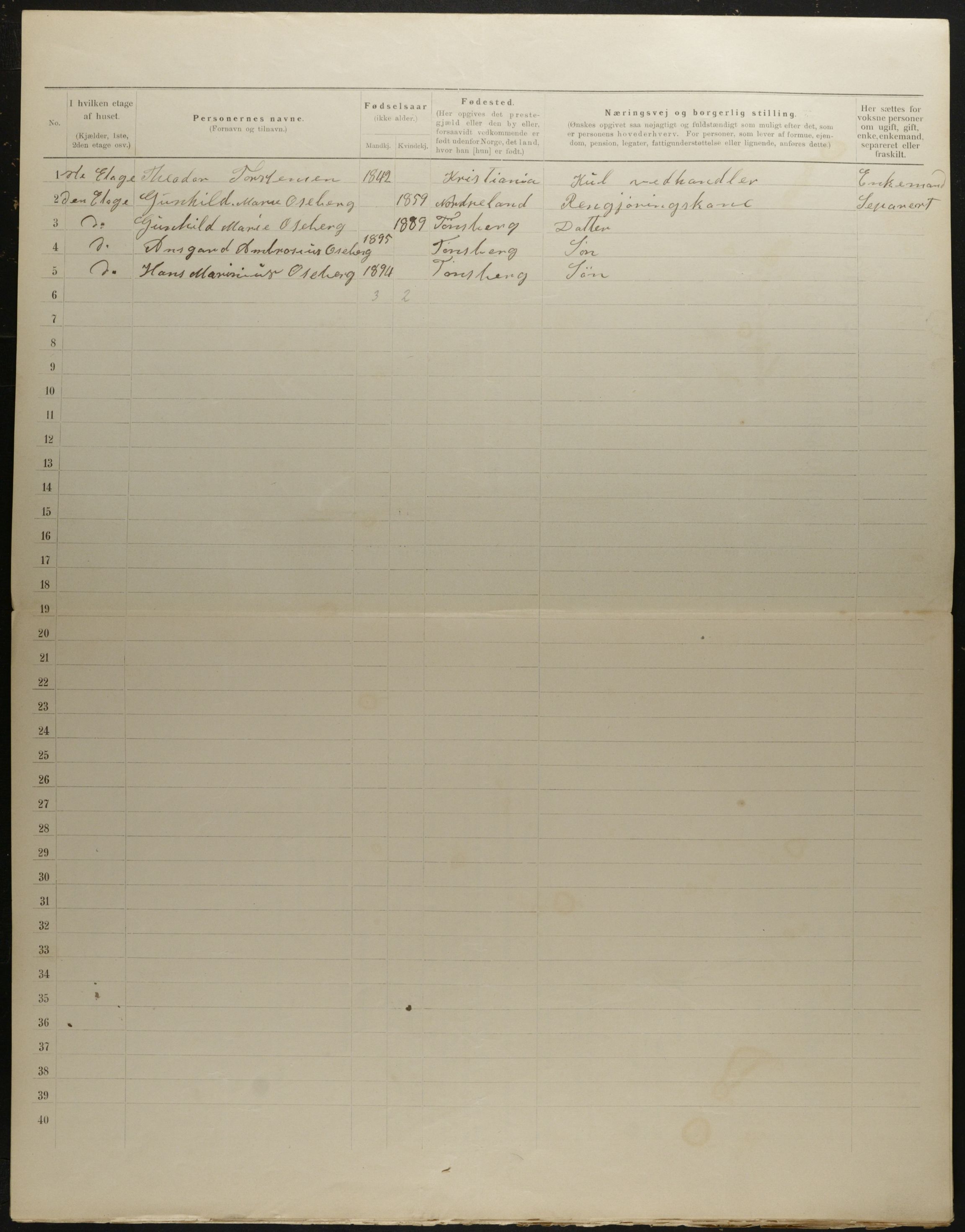 OBA, Kommunal folketelling 31.12.1901 for Kristiania kjøpstad, 1901, s. 8804