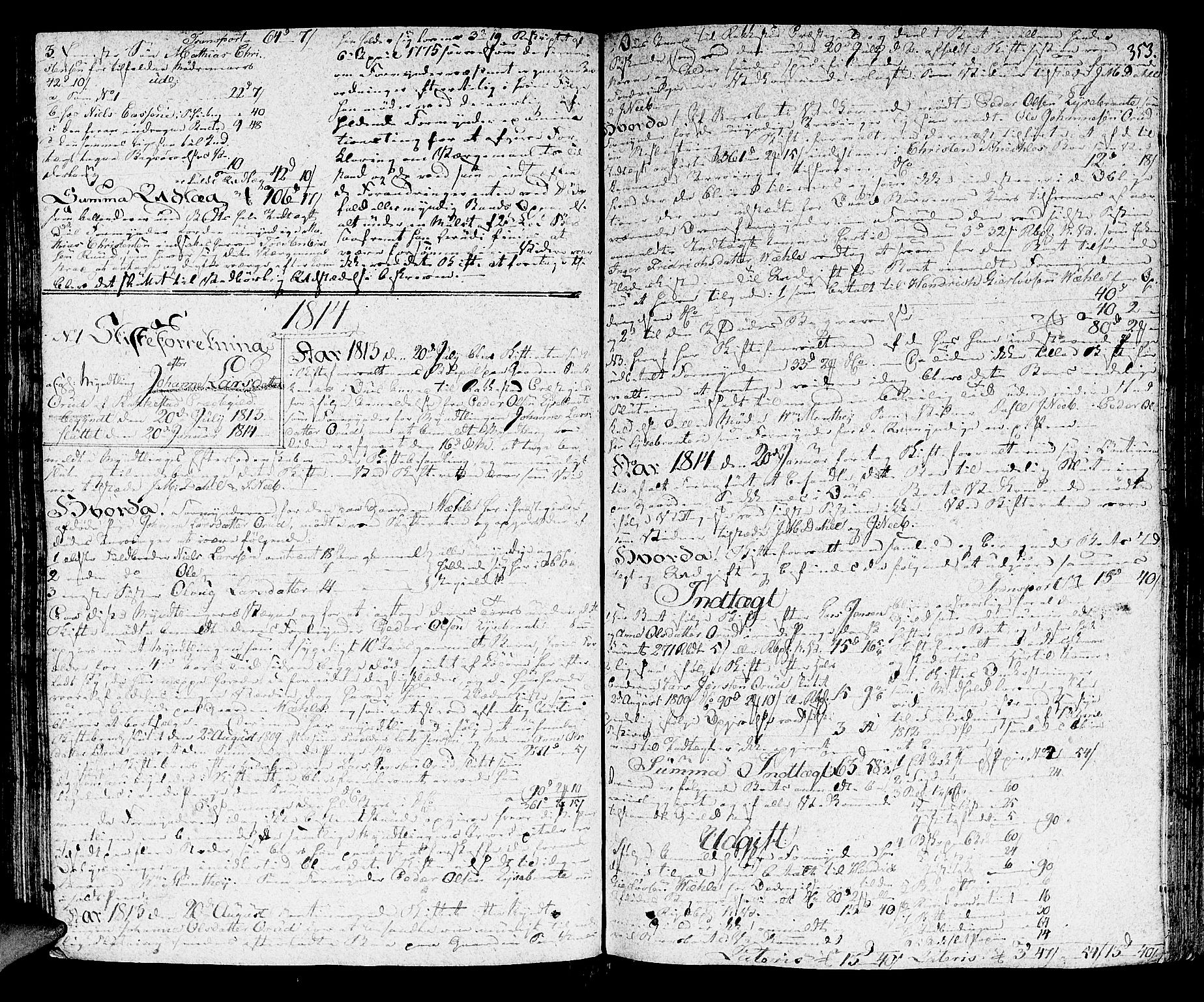 Rakkestad sorenskriveri, SAO/A-10686/H/Hb/L0008: Skifteprotokoller, 1810-1815, s. 352b-353a