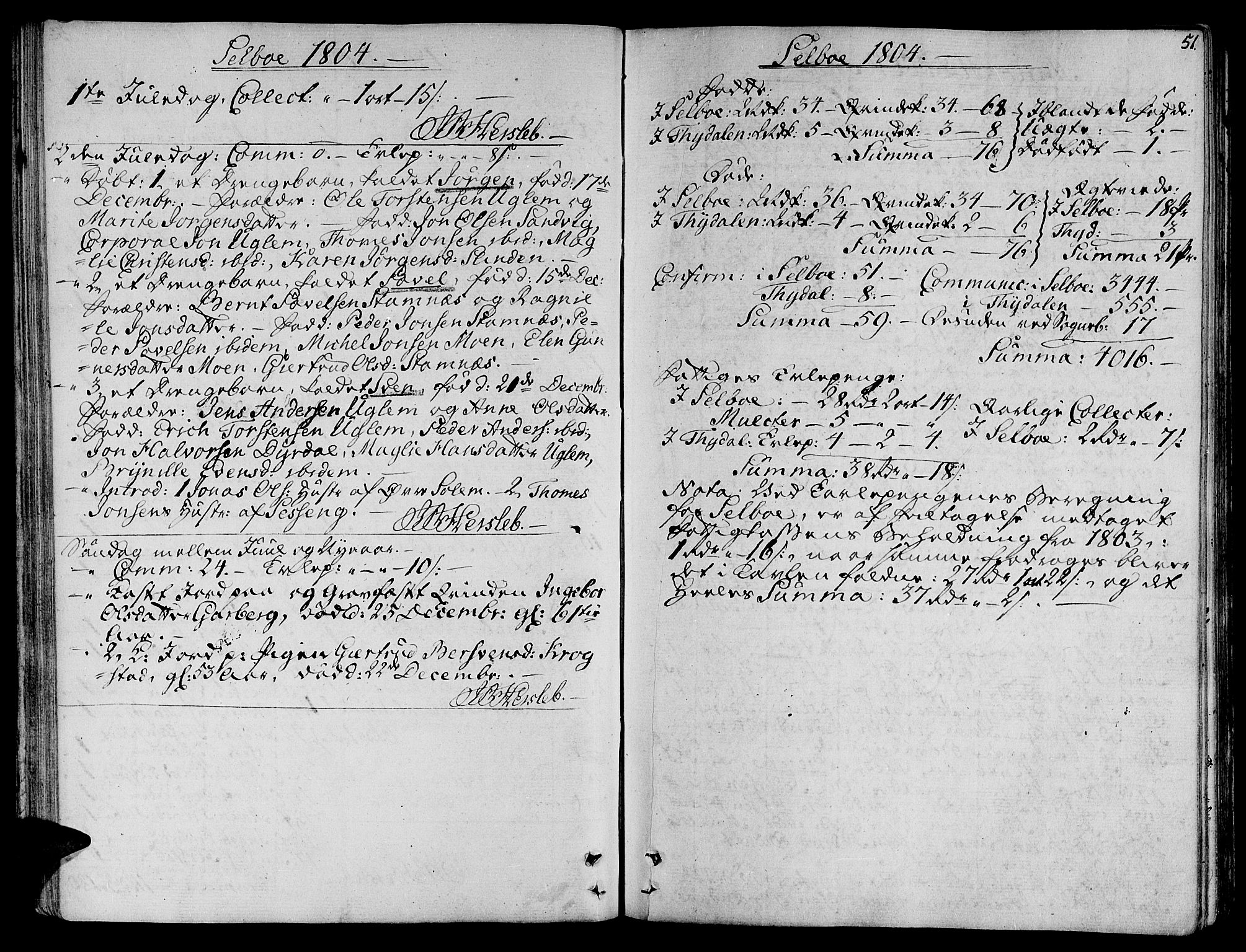 Ministerialprotokoller, klokkerbøker og fødselsregistre - Sør-Trøndelag, SAT/A-1456/695/L1140: Ministerialbok nr. 695A03, 1801-1815, s. 51