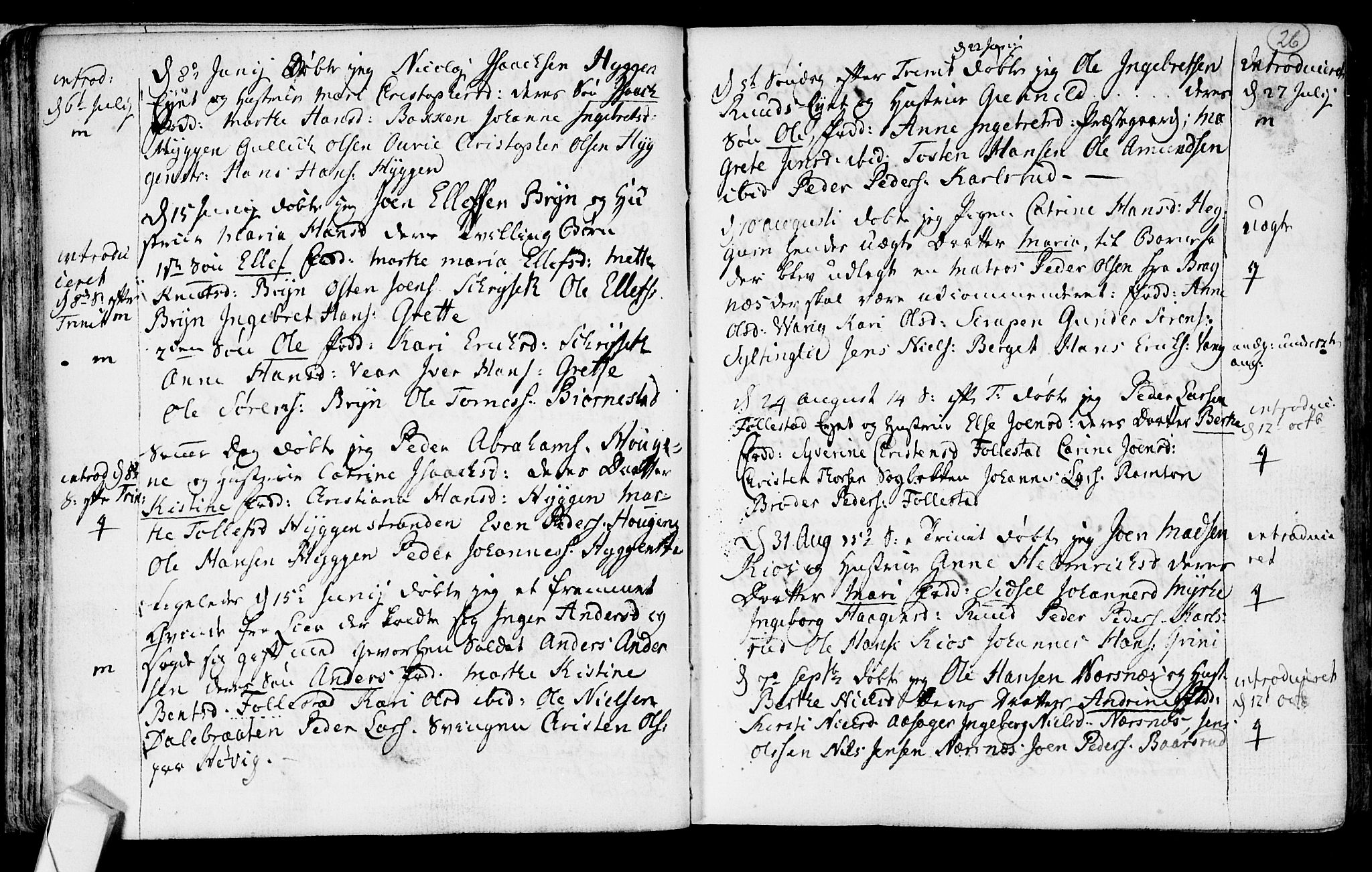 Røyken kirkebøker, AV/SAKO-A-241/F/Fa/L0003: Ministerialbok nr. 3, 1782-1813, s. 26