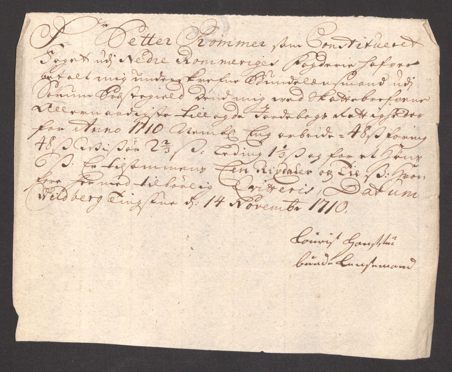 Rentekammeret inntil 1814, Reviderte regnskaper, Fogderegnskap, RA/EA-4092/R11/L0592: Fogderegnskap Nedre Romerike, 1710-1711, s. 155