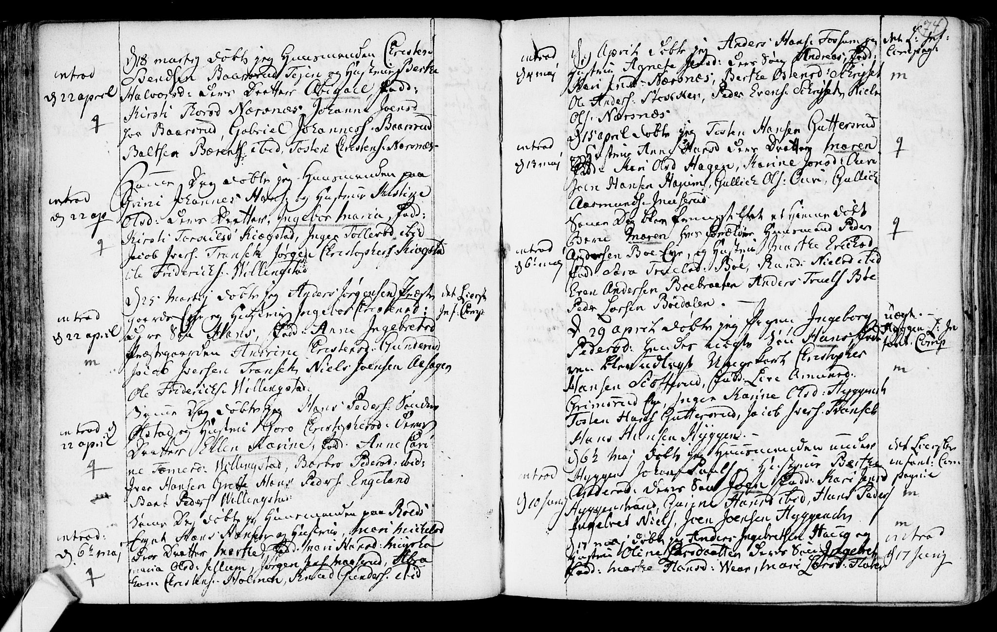 Røyken kirkebøker, AV/SAKO-A-241/F/Fa/L0003: Ministerialbok nr. 3, 1782-1813, s. 74