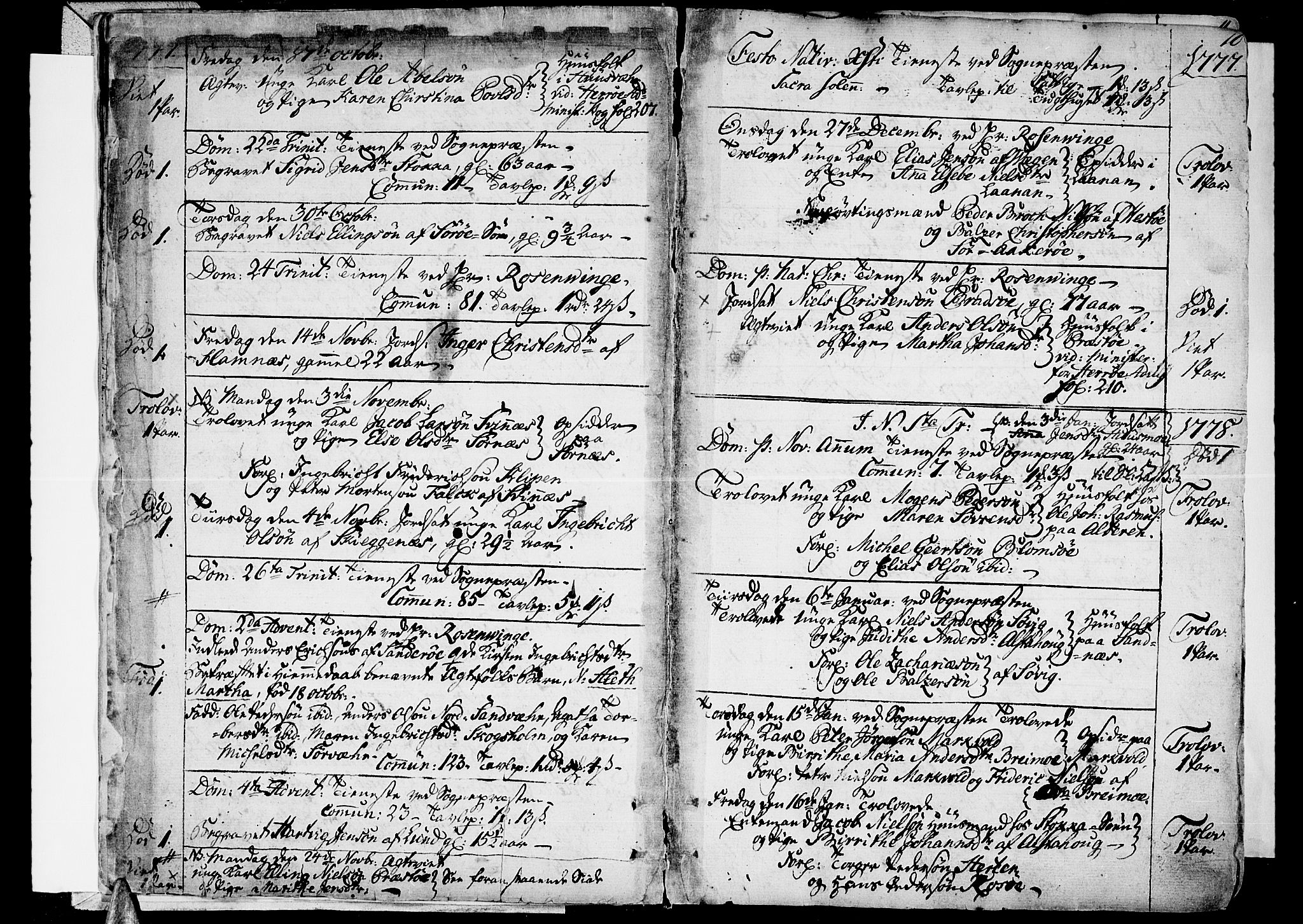 Ministerialprotokoller, klokkerbøker og fødselsregistre - Nordland, AV/SAT-A-1459/830/L0439: Ministerialbok nr. 830A07 /1, 1776-1800, s. 10