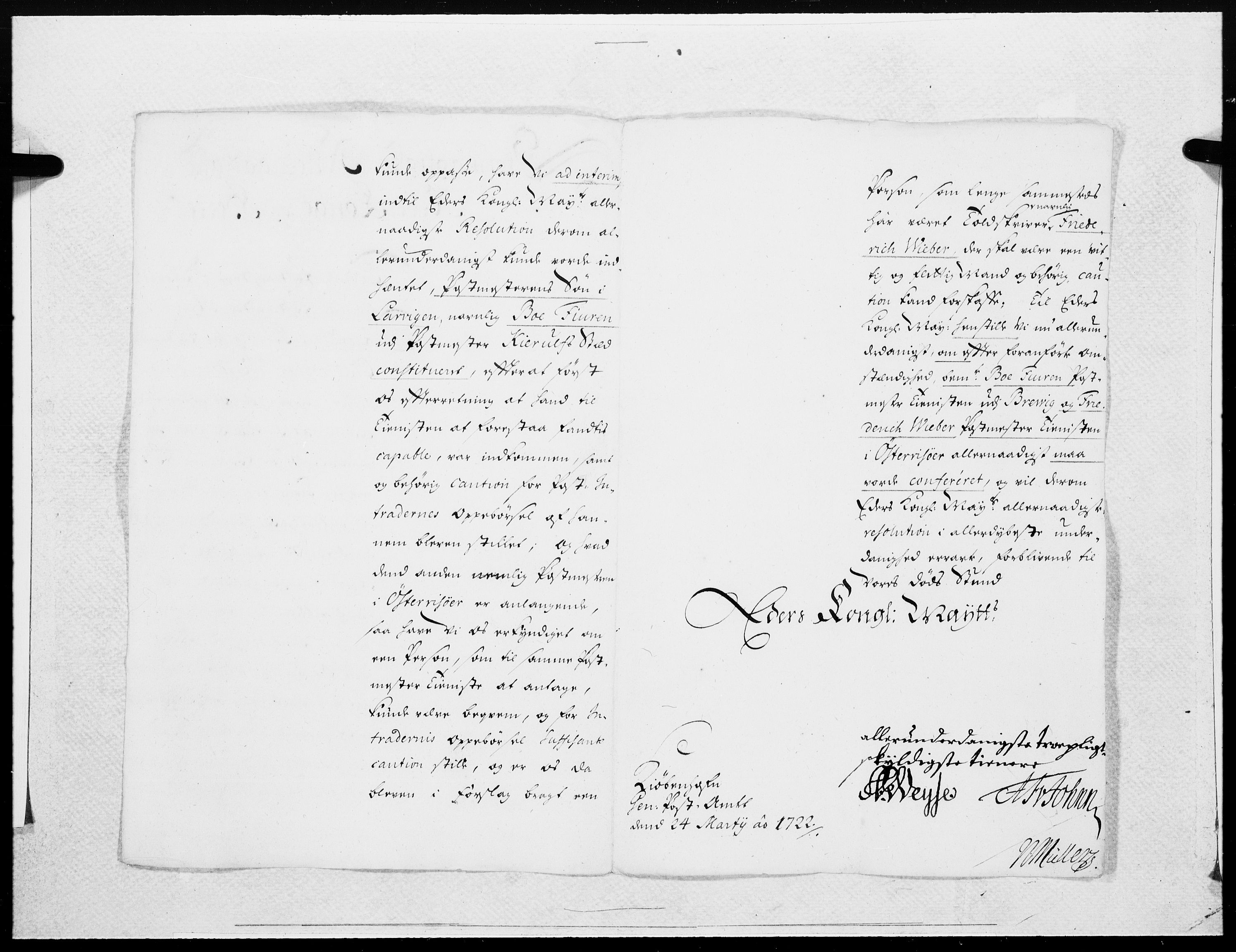 Danske Kanselli 1572-1799, AV/RA-EA-3023/F/Fc/Fcc/Fcca/L0090: Norske innlegg 1572-1799, 1722, s. 234