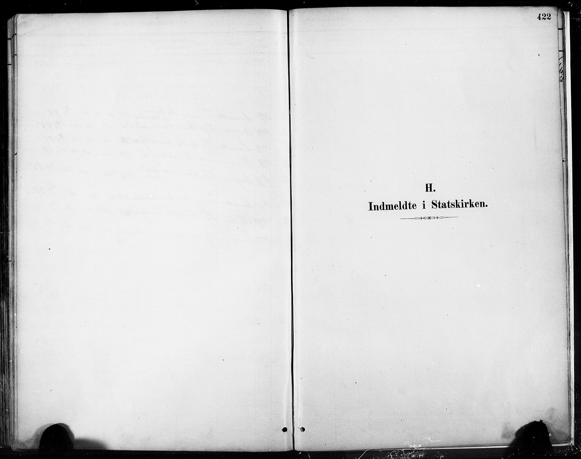 Fjell sokneprestembete, SAB/A-75301/H/Hab: Klokkerbok nr. A 4, 1880-1899, s. 422