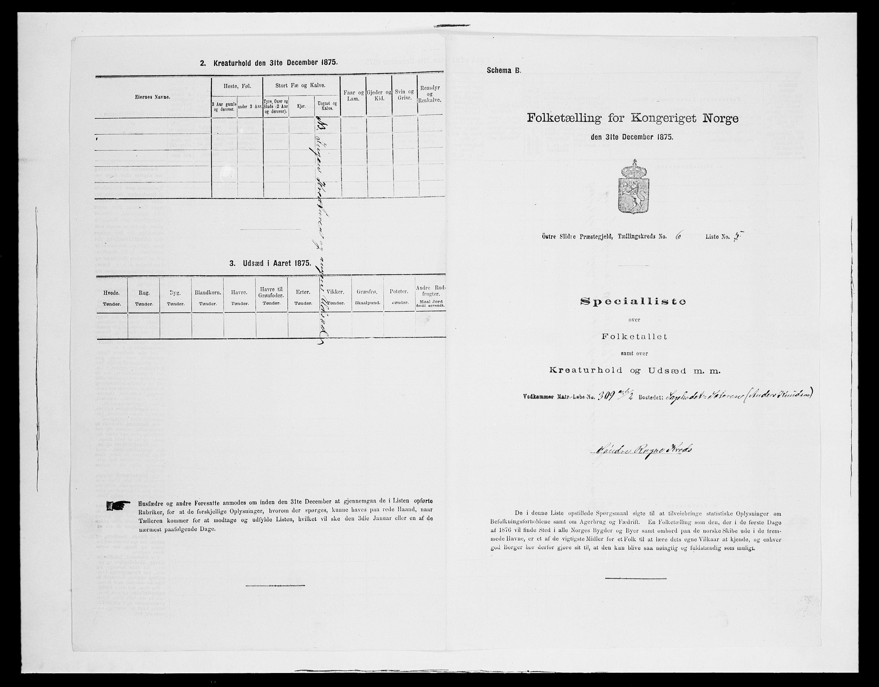 SAH, Folketelling 1875 for 0544P Øystre Slidre prestegjeld, 1875, s. 700