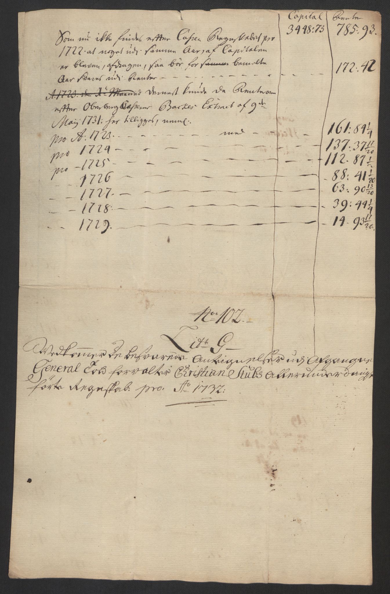 Rentekammeret inntil 1814, Realistisk ordnet avdeling, AV/RA-EA-4070/Oa/L0014: [Y17]: Forskjellige dokumenter om Kongsbergs mynt, 1723-1765, s. 112