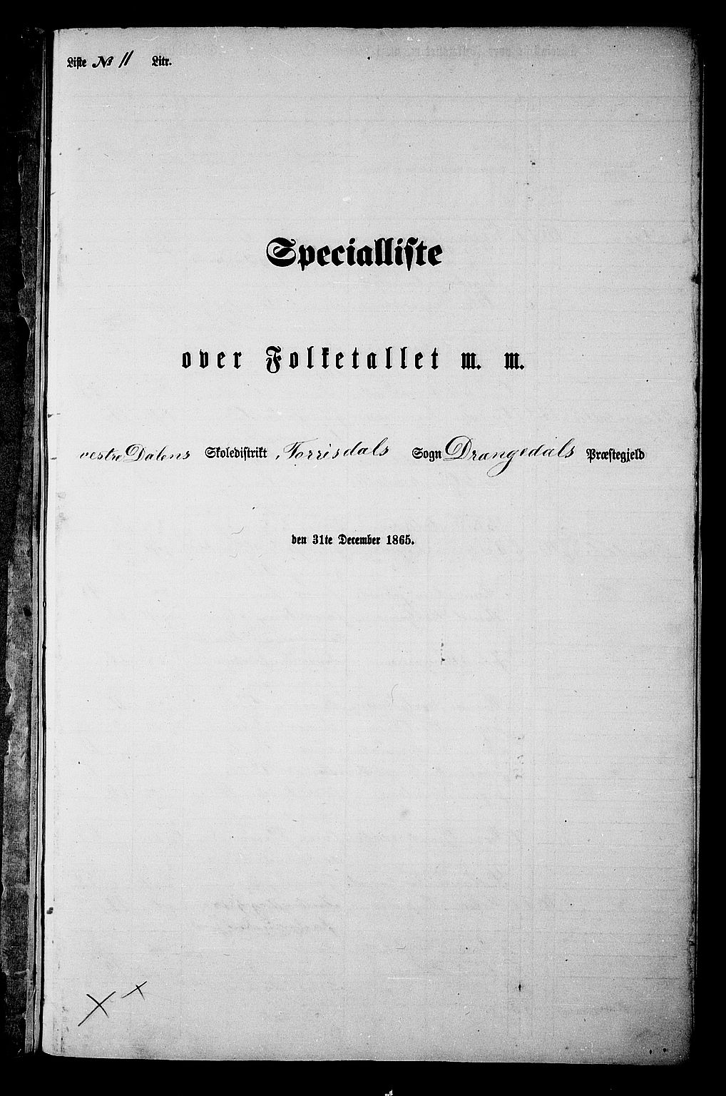 RA, Folketelling 1865 for 0817P Drangedal prestegjeld, 1865, s. 133