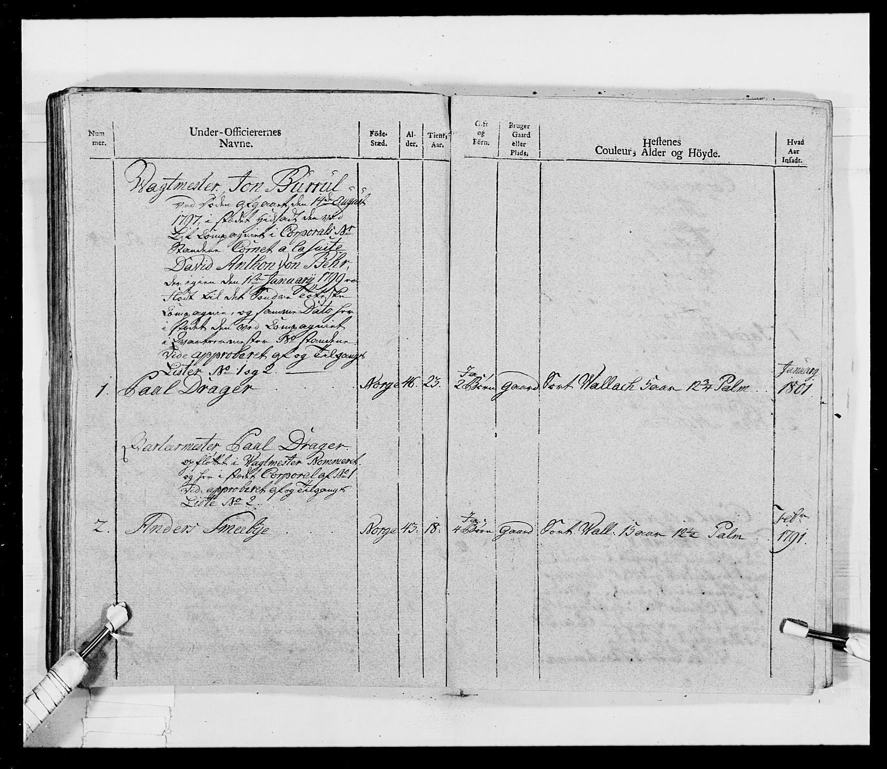 Generalitets- og kommissariatskollegiet, Det kongelige norske kommissariatskollegium, AV/RA-EA-5420/E/Eh/L0017: Opplandske dragonregiment, 1802-1805, s. 257