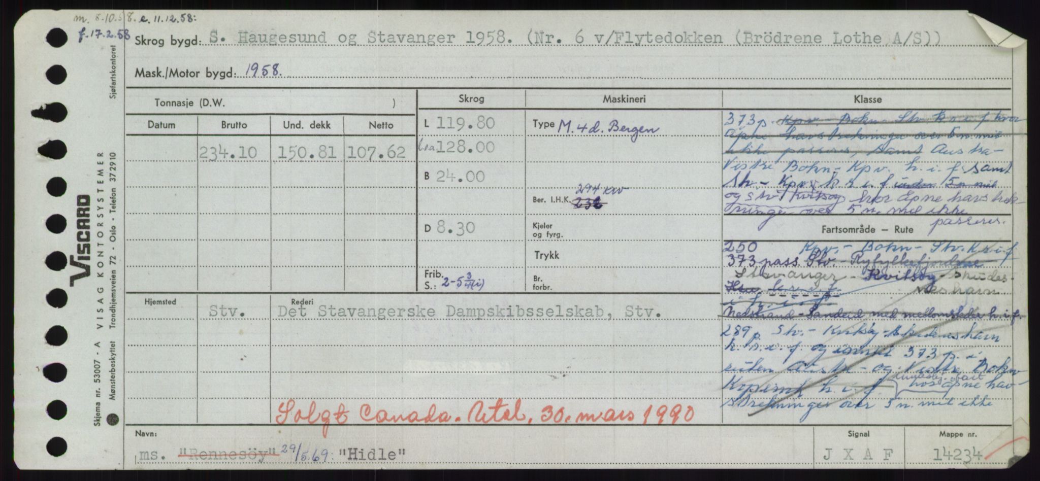 Sjøfartsdirektoratet med forløpere, Skipsmålingen, RA/S-1627/H/Hd/L0016: Fartøy, Hid-Holg, s. 5