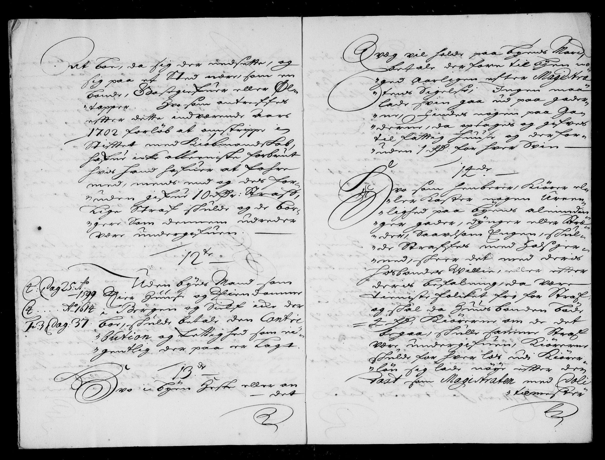 Danske Kanselli, Skapsaker, AV/RA-EA-4061/F/L0055: Skap 14, pakke 18A-18B, litra Ø, 1607-1704, s. 206