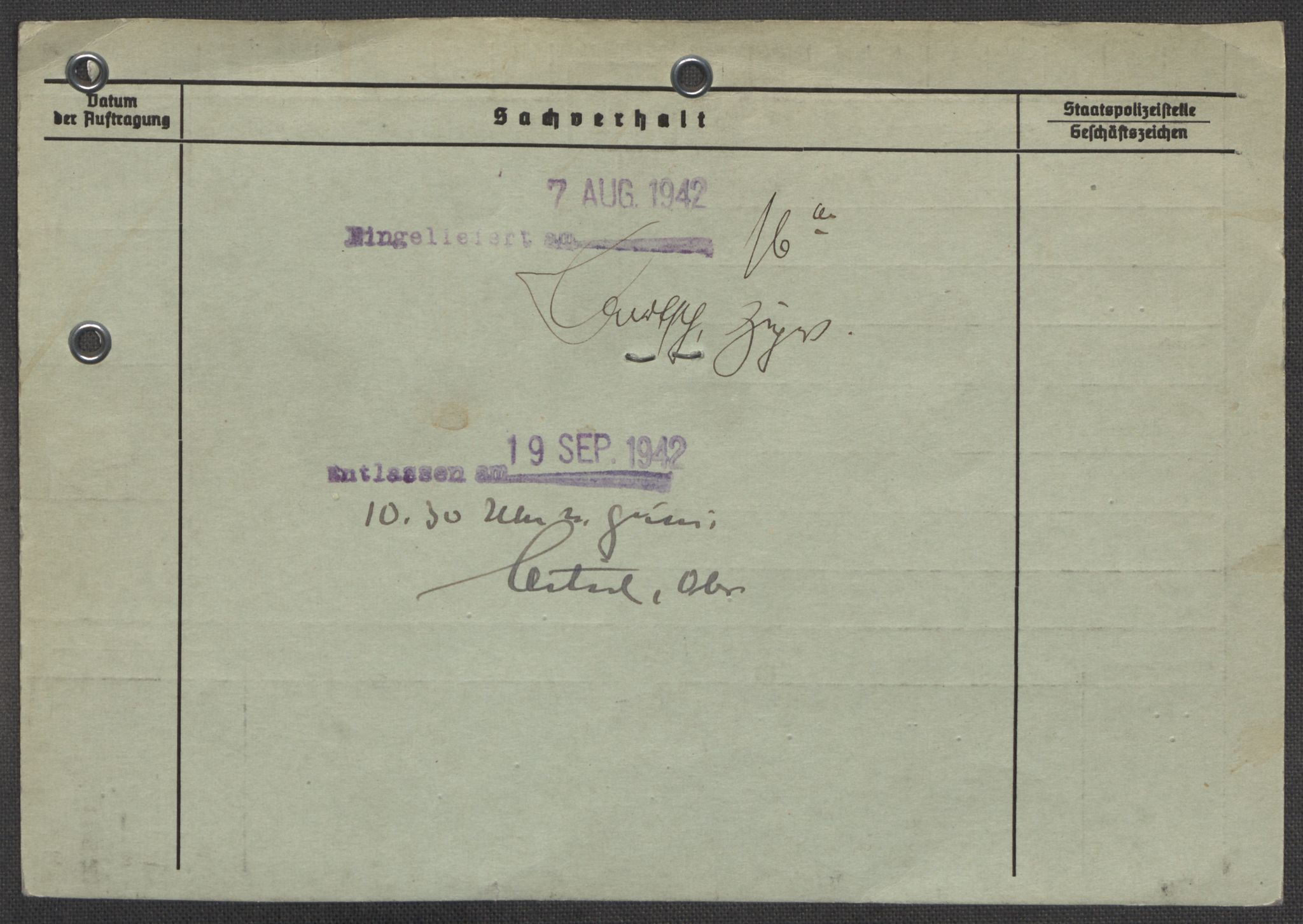 Befehlshaber der Sicherheitspolizei und des SD, AV/RA-RAFA-5969/E/Ea/Eaa/L0010: Register over norske fanger i Møllergata 19: Sø-Å, 1940-1945, s. 113