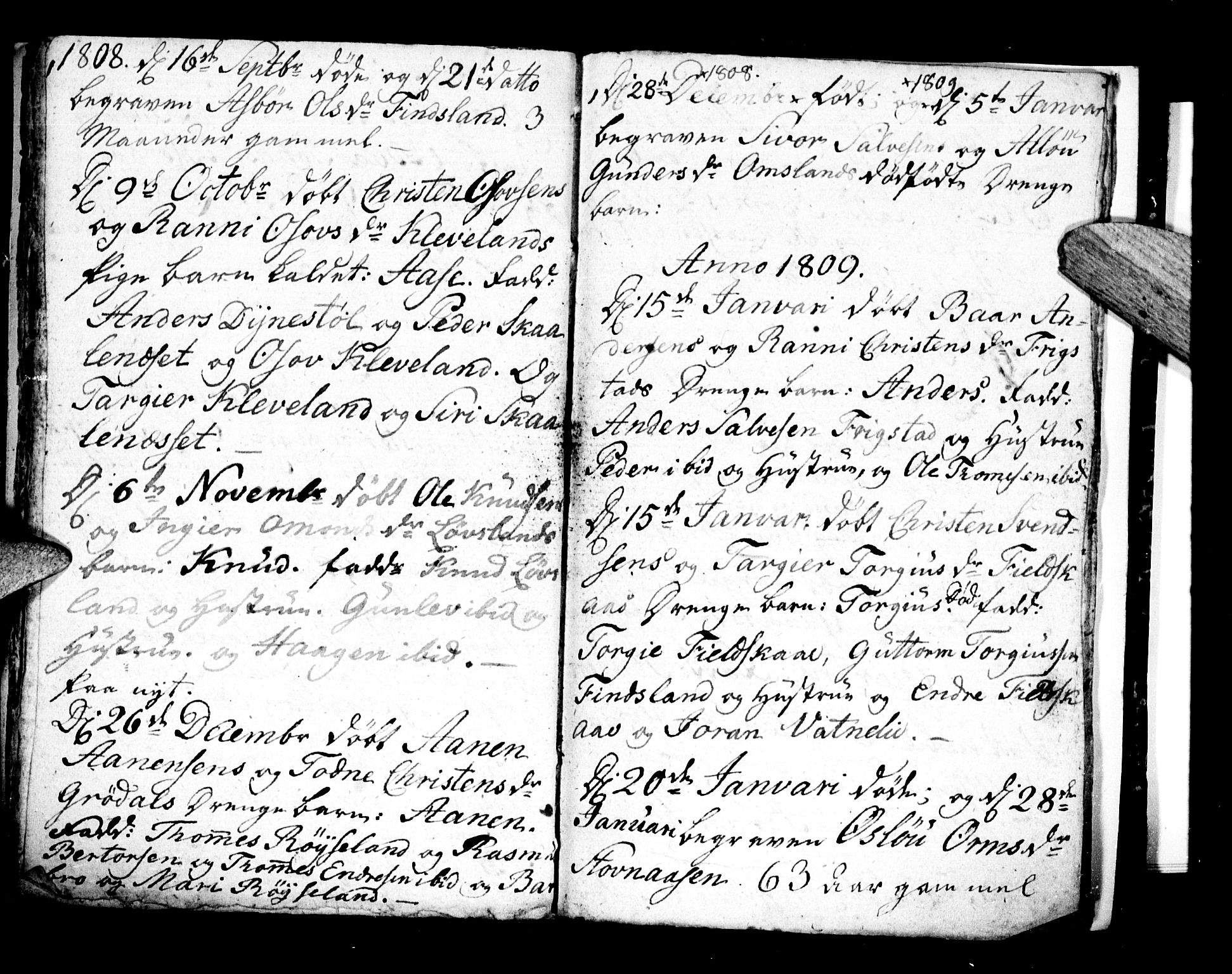 Bjelland sokneprestkontor, SAK/1111-0005/F/Fa/Fab/L0001: Ministerialbok nr. A 1, 1799-1810