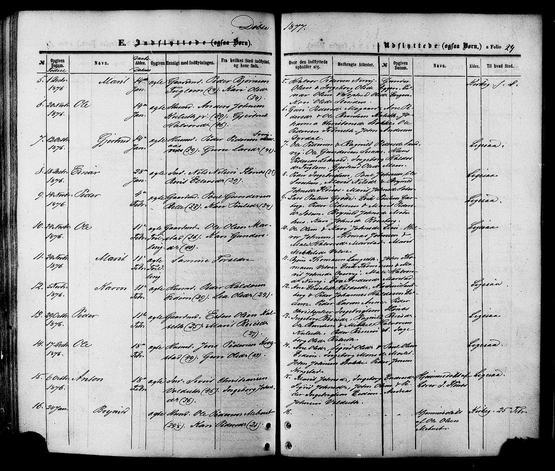Ministerialprotokoller, klokkerbøker og fødselsregistre - Sør-Trøndelag, SAT/A-1456/695/L1147: Ministerialbok nr. 695A07, 1860-1877, s. 29
