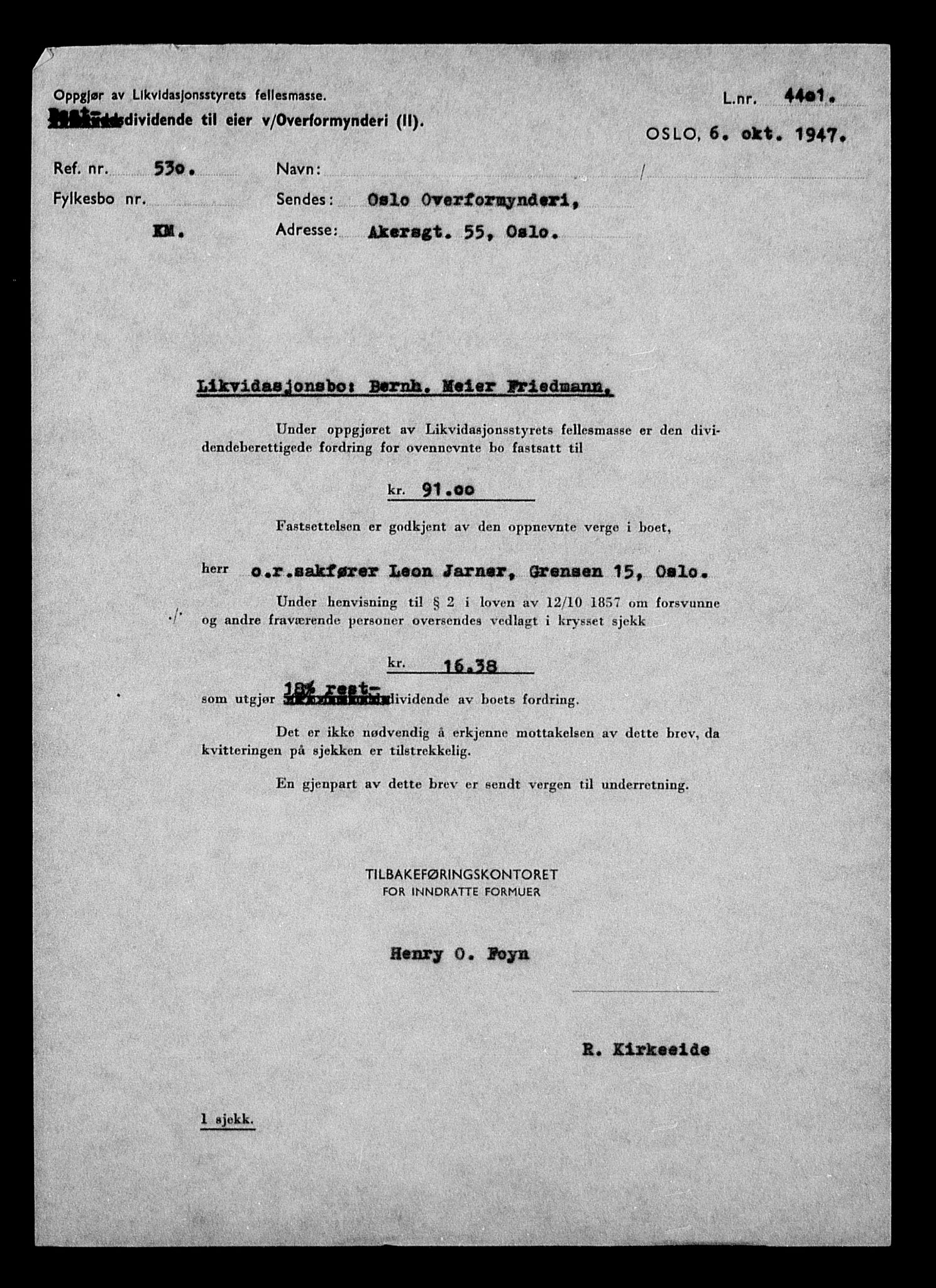 Justisdepartementet, Tilbakeføringskontoret for inndratte formuer, RA/S-1564/H/Hc/Hcc/L0936: --, 1945-1947, s. 604